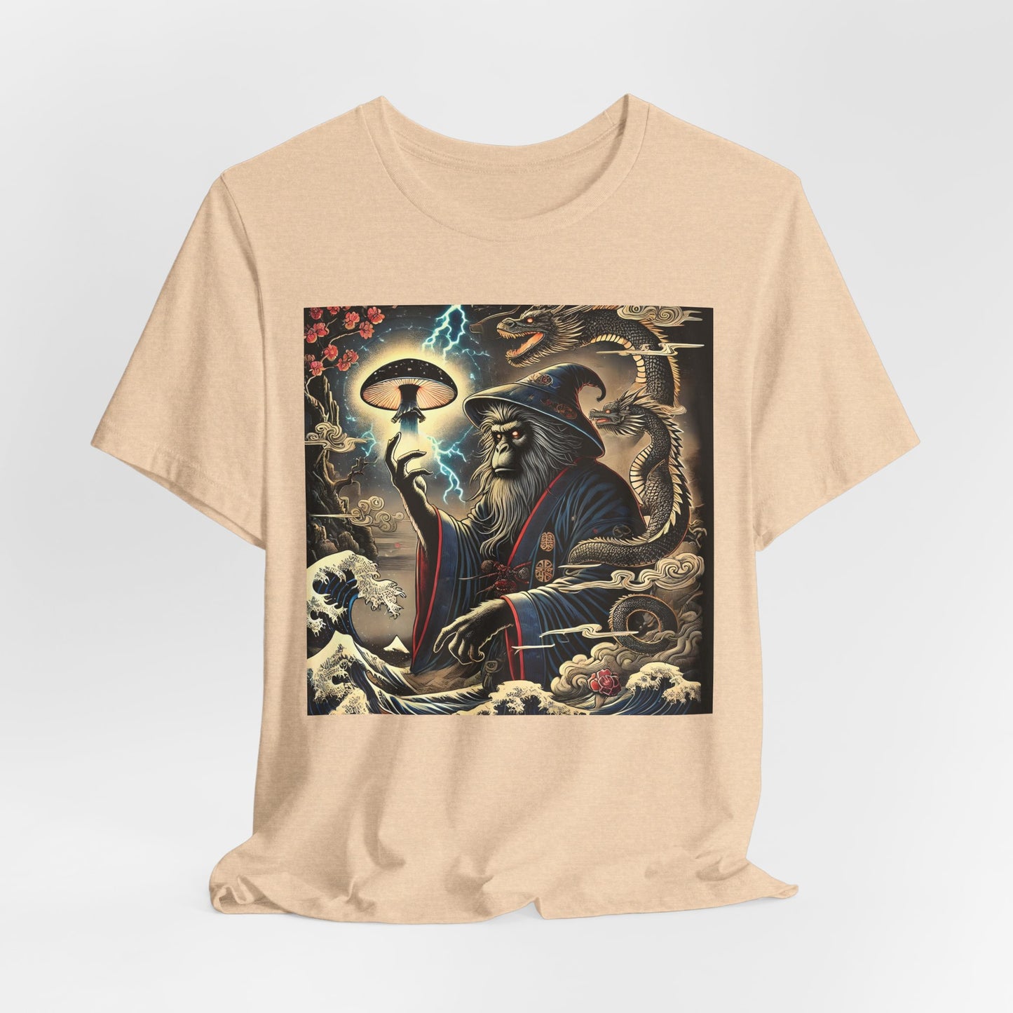 Saru Ape Holding Mushroom T-Shirt
