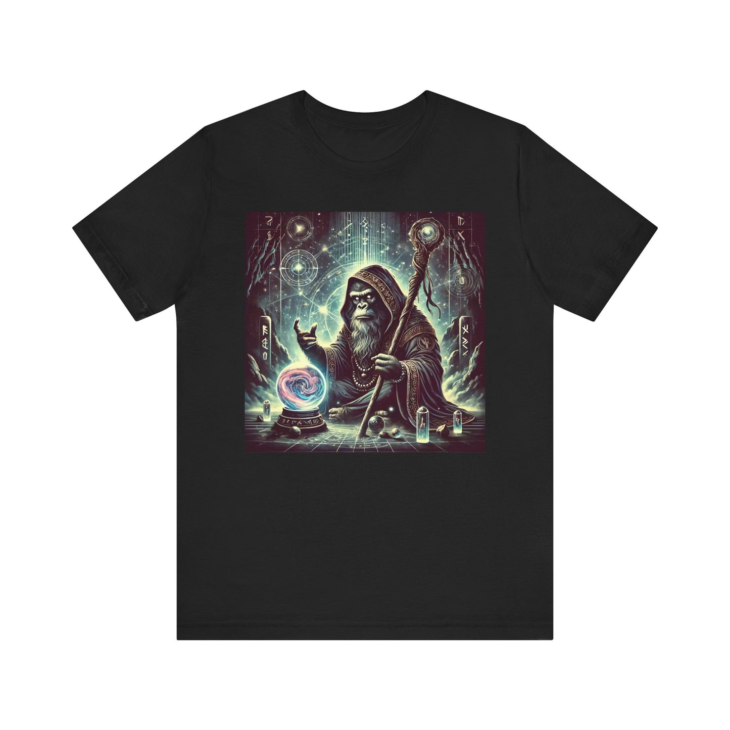 Wizard Ape with Crystal Ball T-Shirt