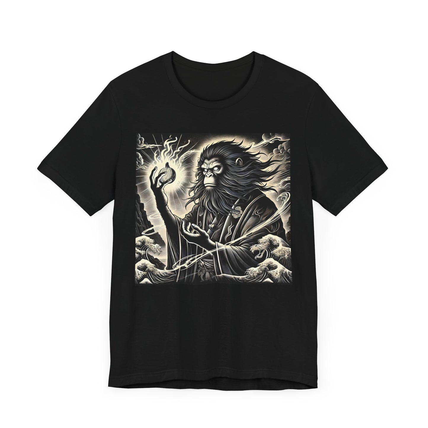 Saru Ape Holding Apple T-Shirt
