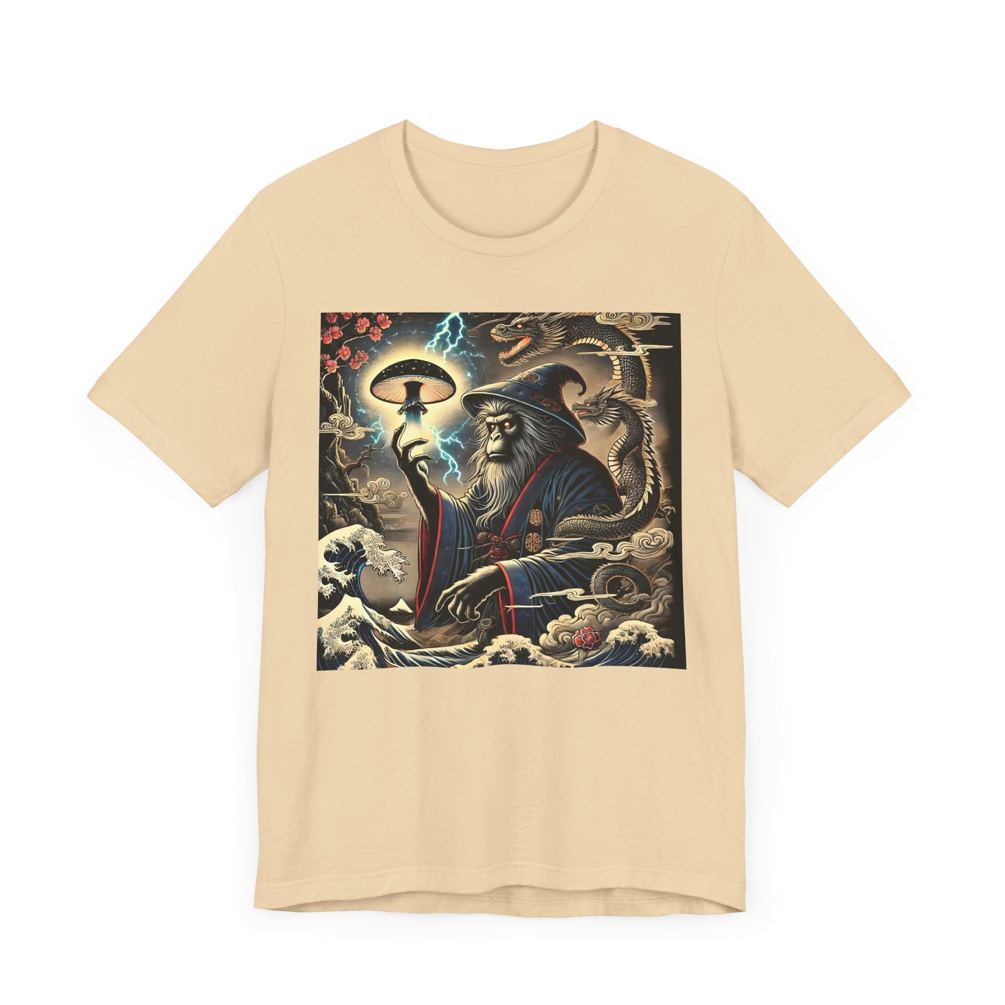 Saru Ape Holding Mushroom T-Shirt
