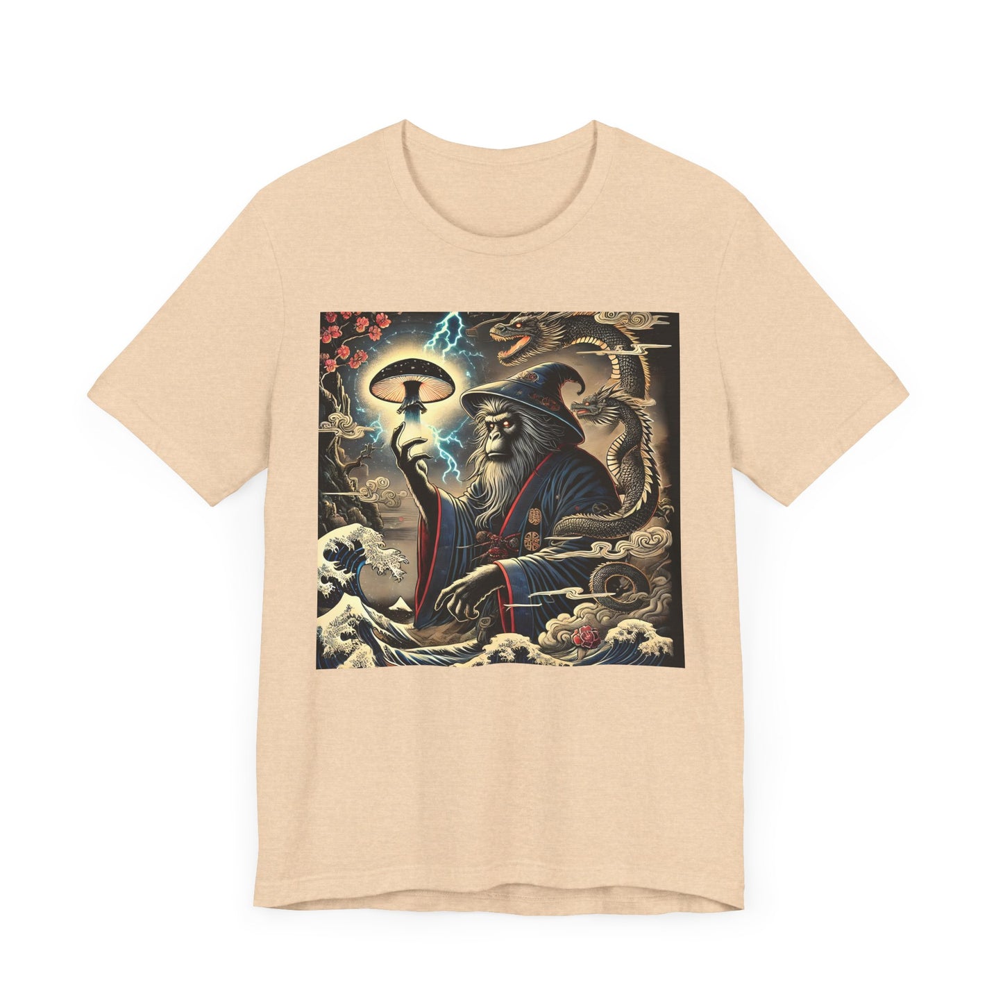 Saru Ape Holding Mushroom T-Shirt