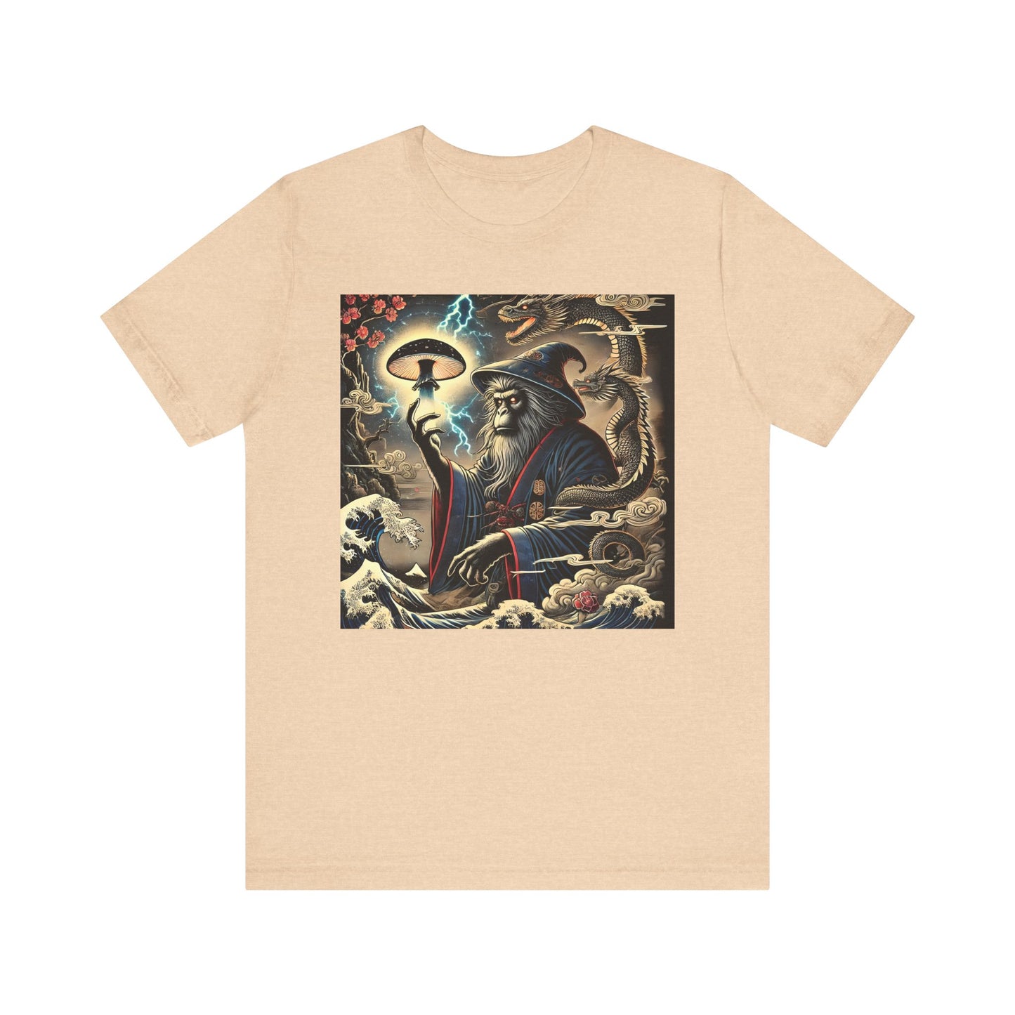 Saru Ape Holding Mushroom T-Shirt