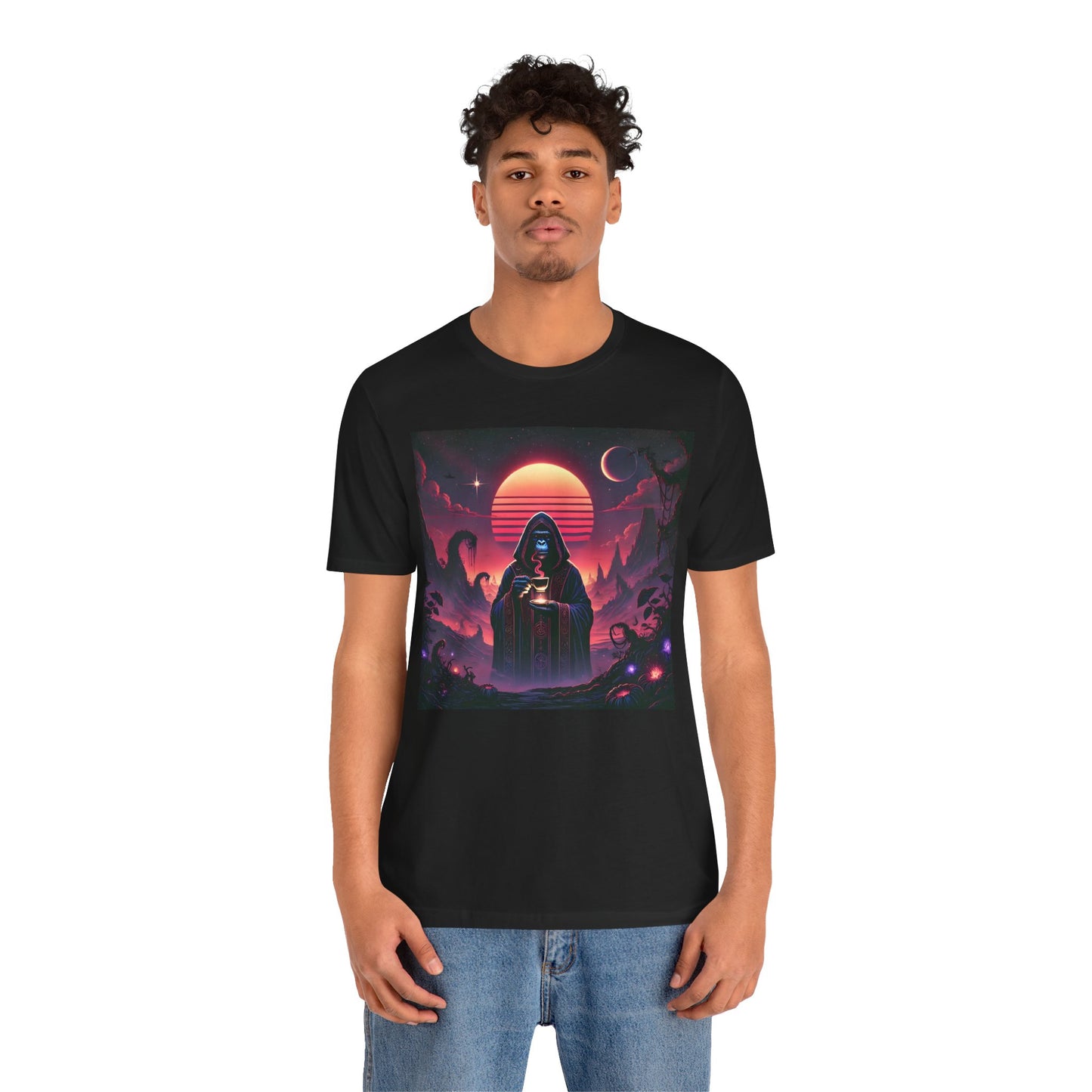 Wizard Ape Sipping Tea T-Shirt