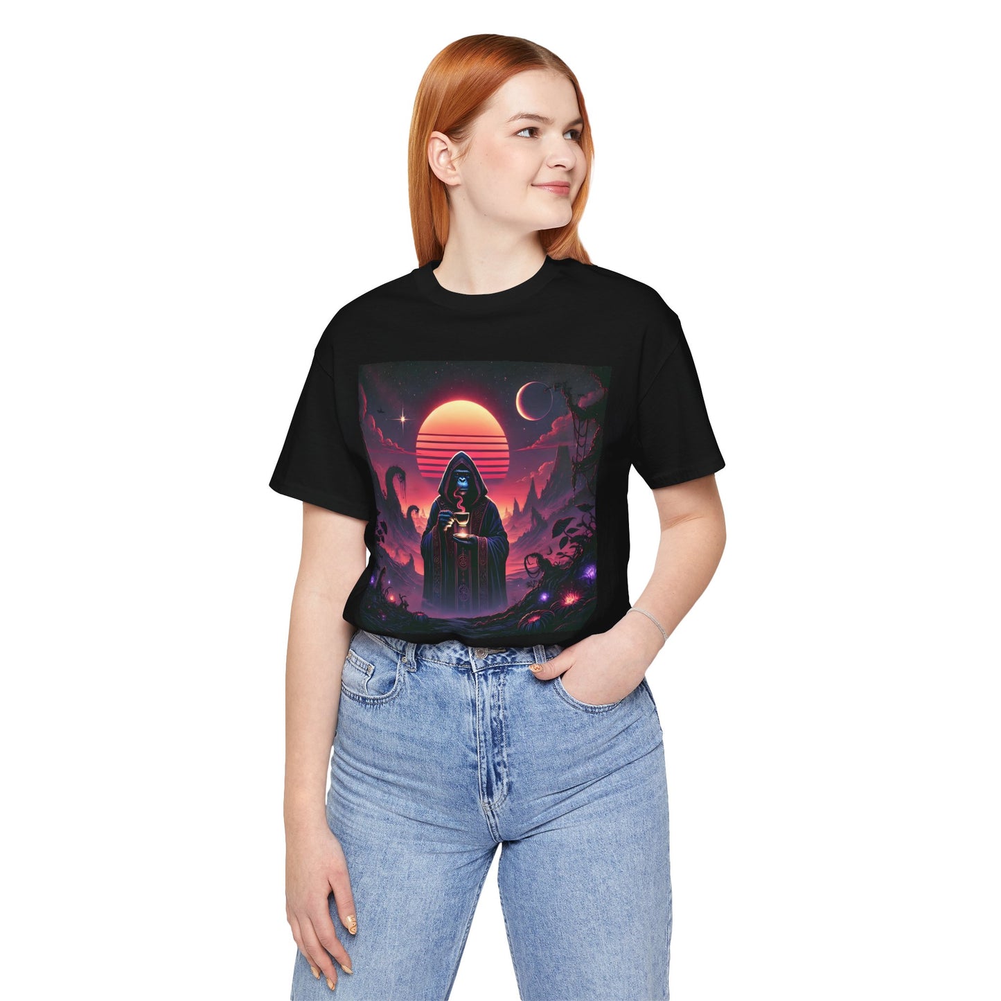 Wizard Ape Sipping Tea T-Shirt