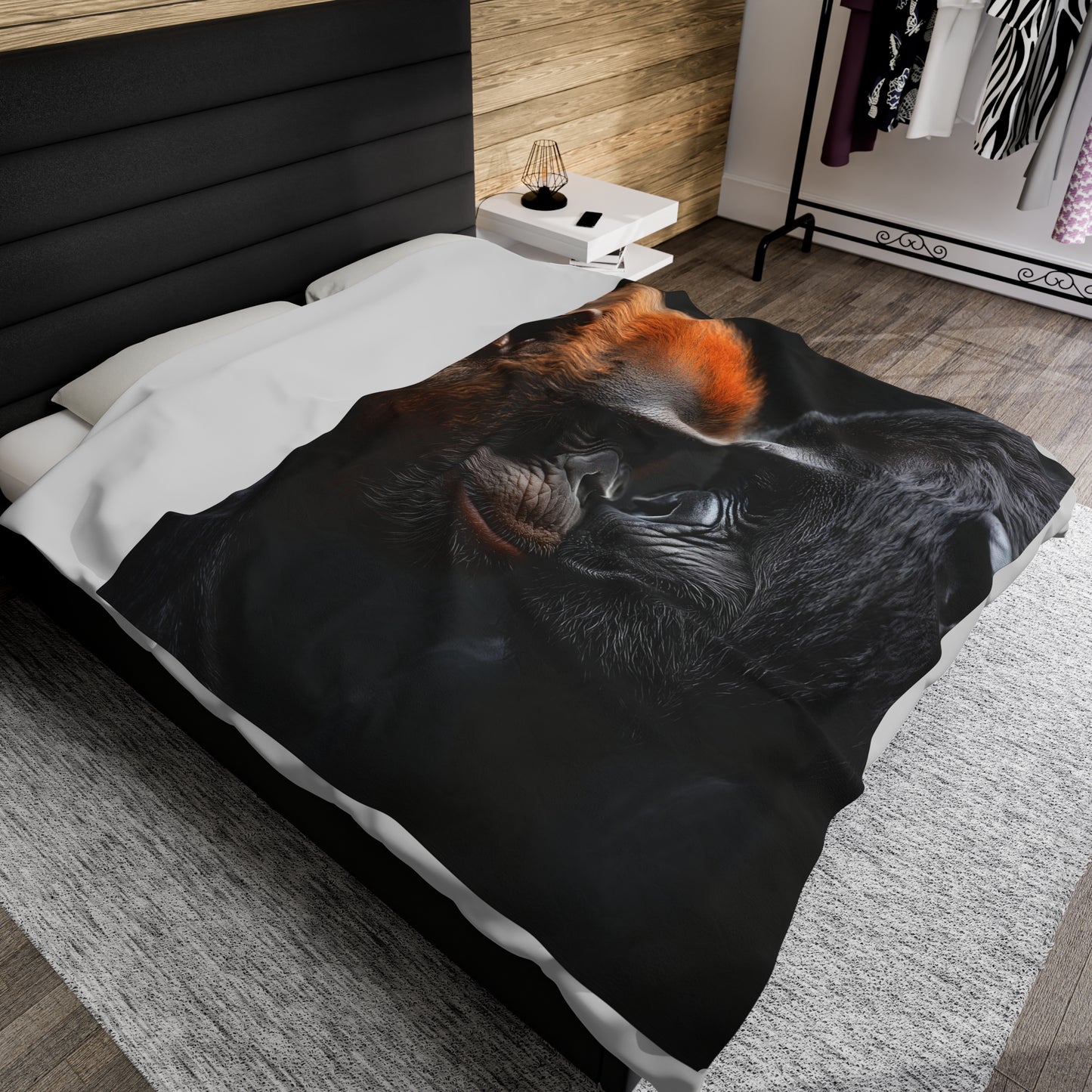 Monkey Love Velveteen Plush Blanket