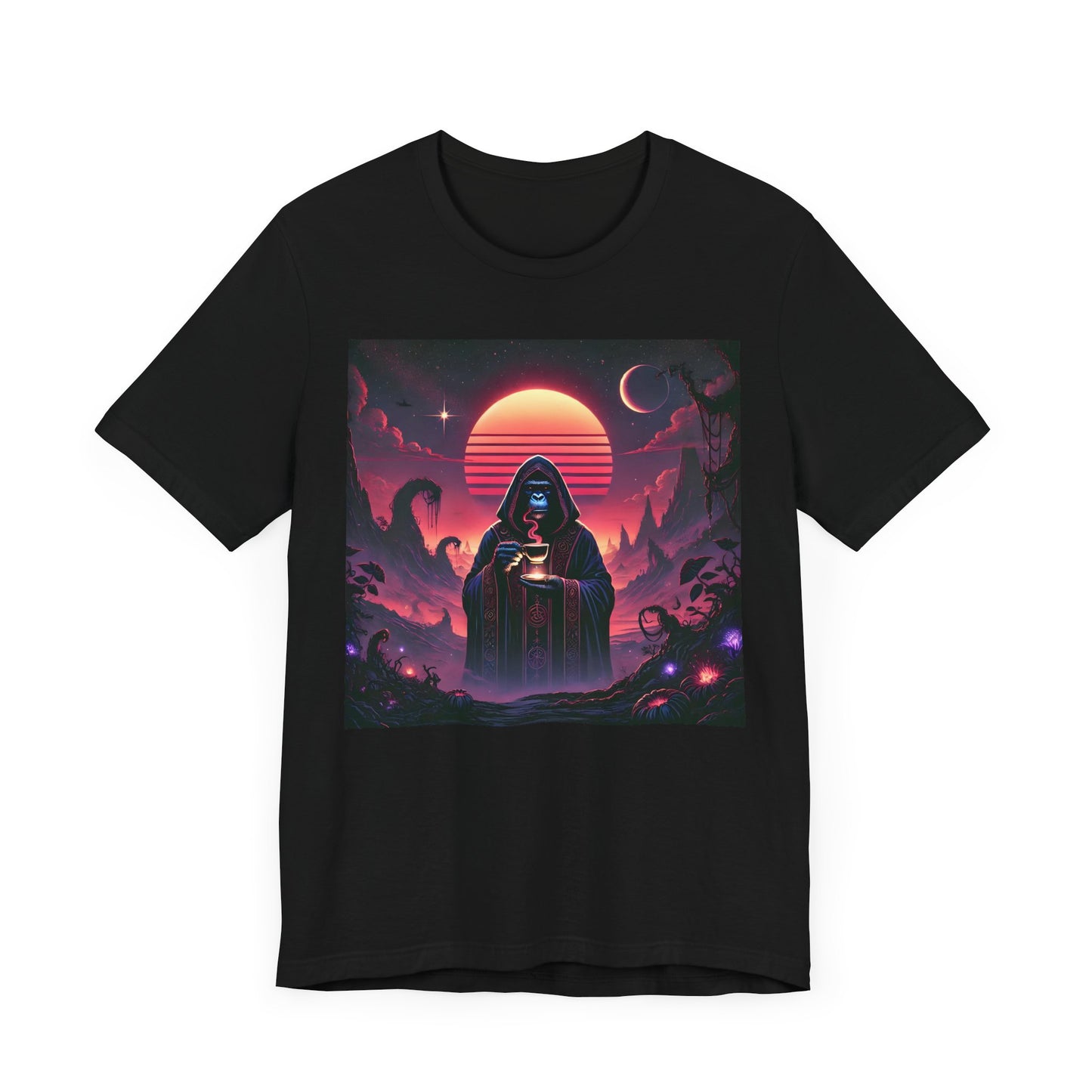 Wizard Ape Sipping Tea T-Shirt
