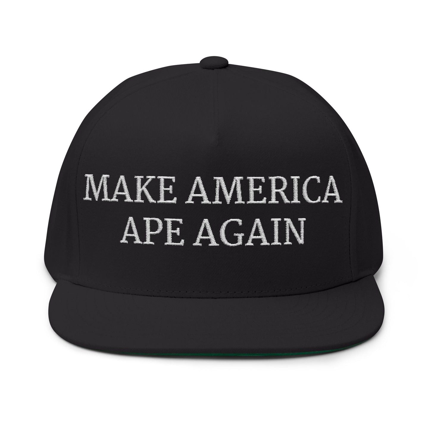 Make America Ape Again - Embroidered Flat Bill Cap
