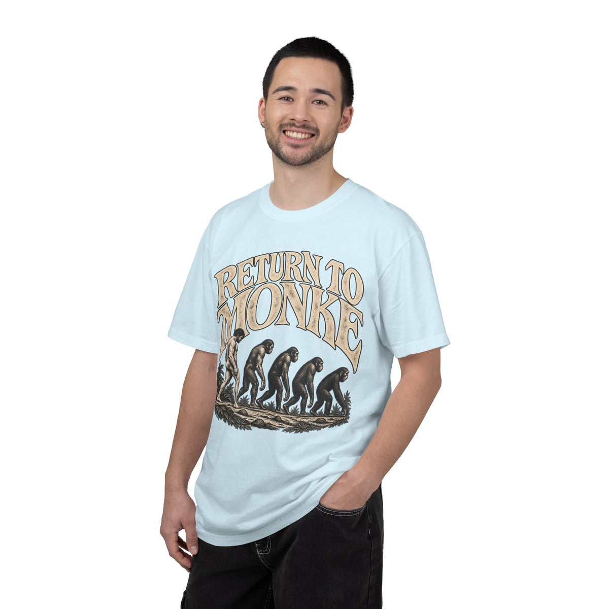 Return To Monke T-Shirt - De-Evolution March Of Progress