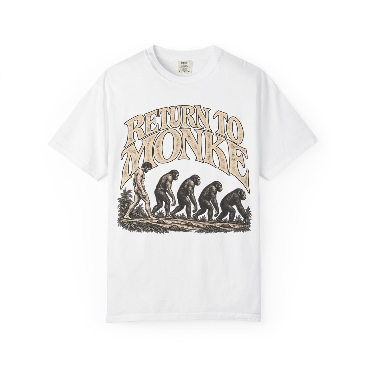 Return To Monke T-Shirt - De-Evolution March Of Progress
