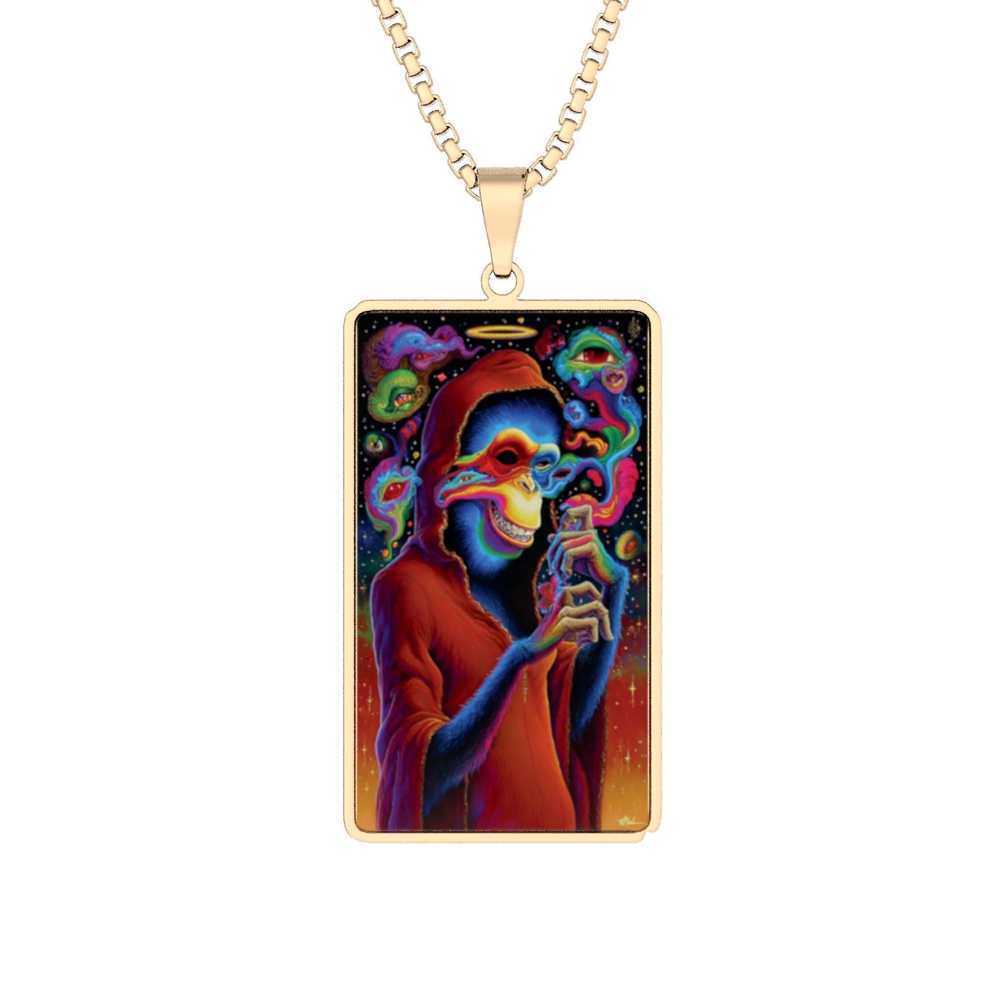 Monkosity Photo Pendant Necklace — Personalized Photo Silhouette Jewelry