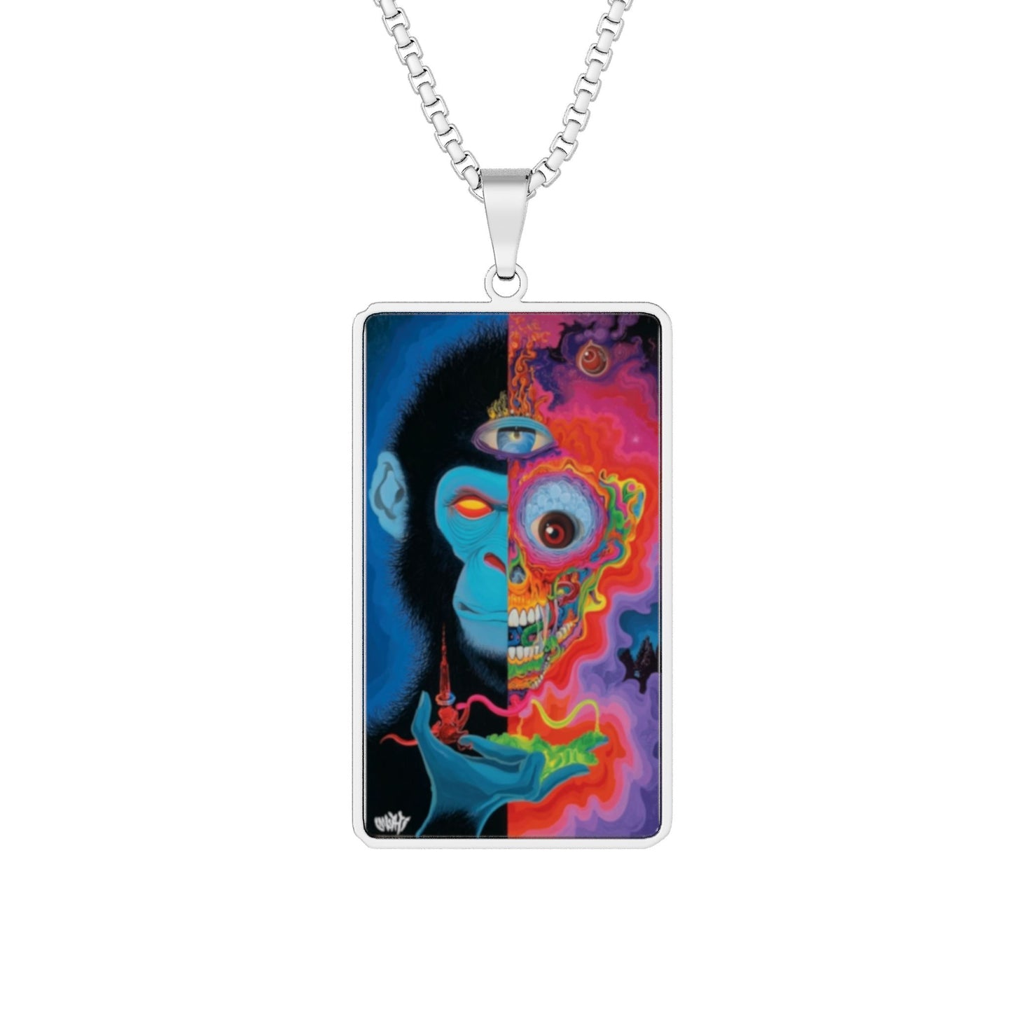 Monkosity Photo Pendant Necklace — Personalized Photo Silhouette Jewelry