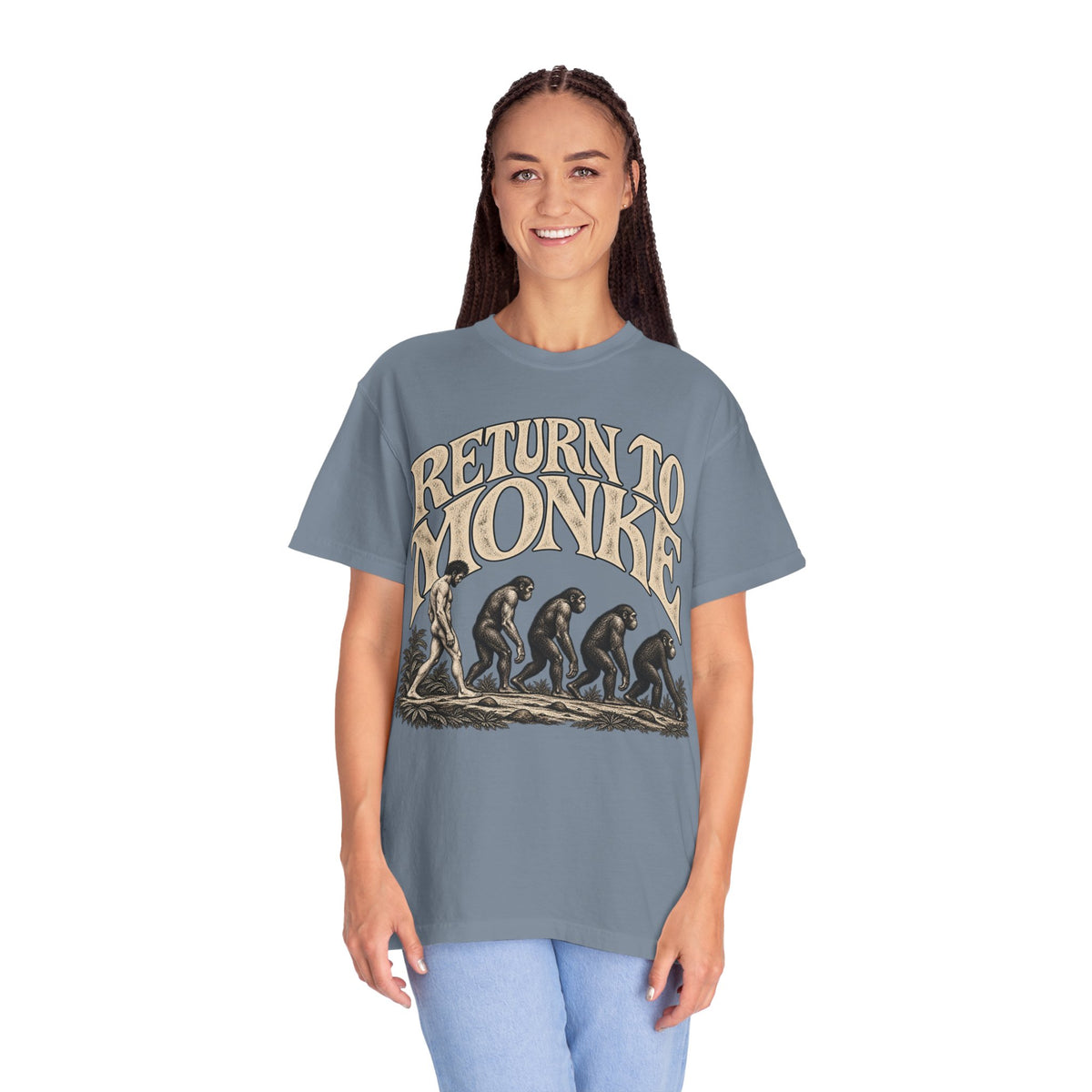 Return To Monke T-Shirt - De-Evolution March Of Progress