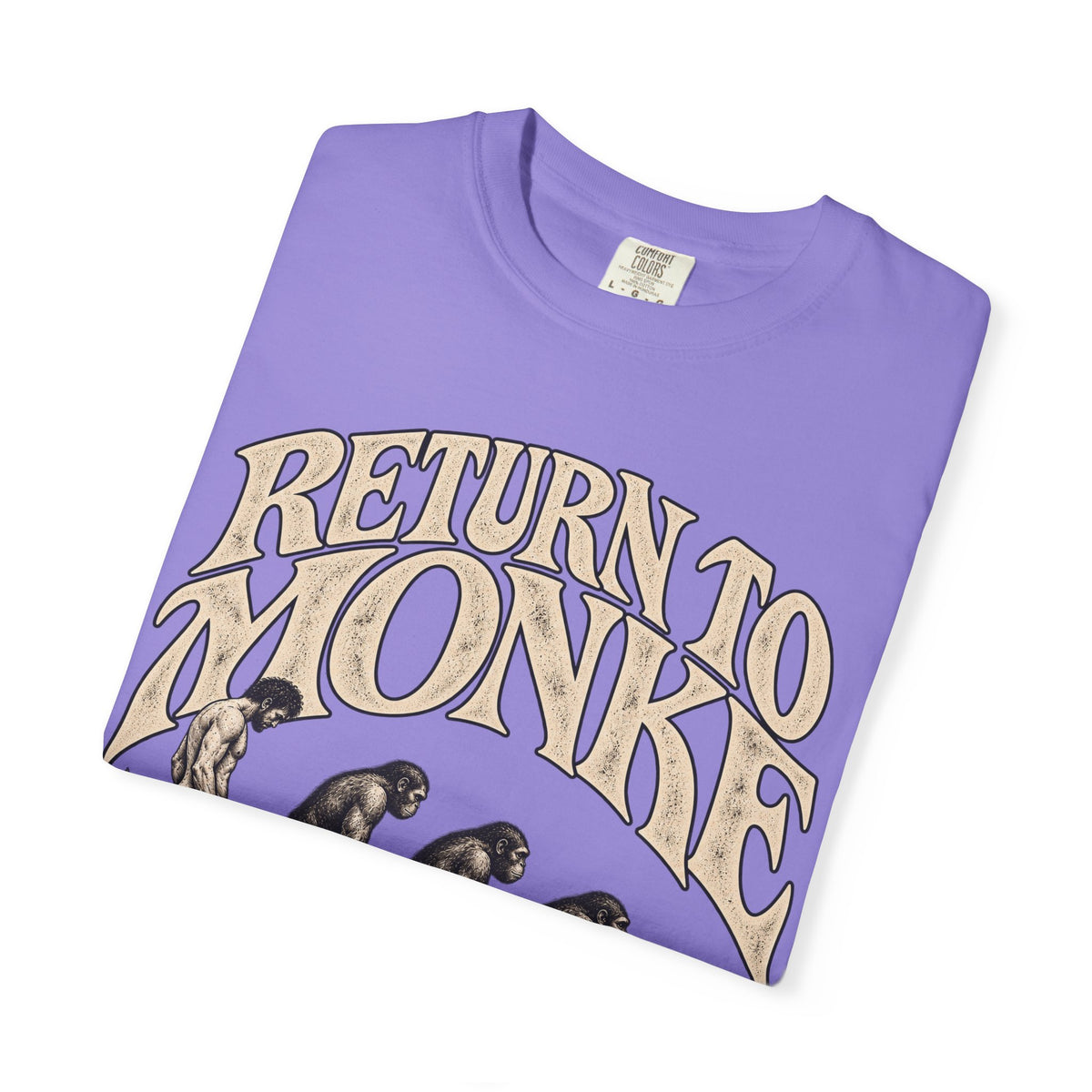 Return To Monke T-Shirt - De-Evolution March Of Progress