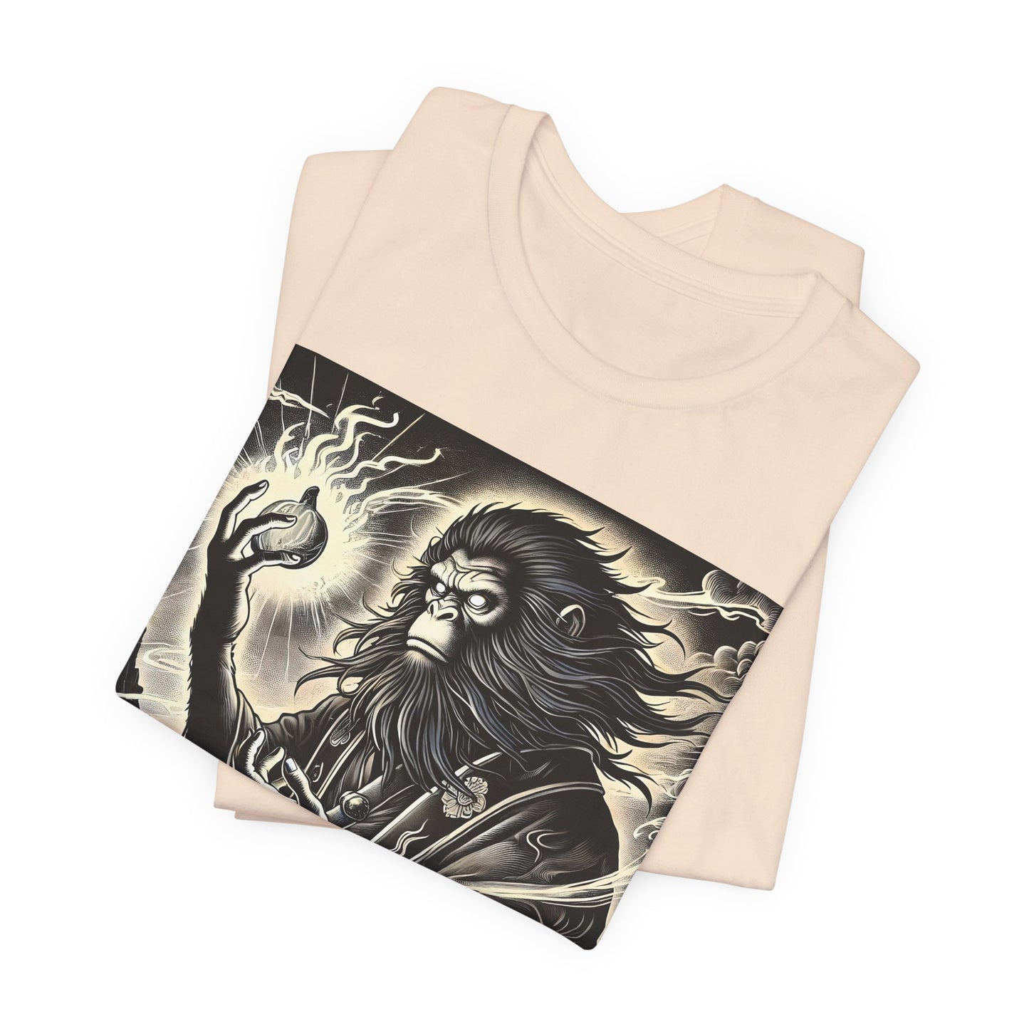 Saru Ape Holding Apple T-Shirt