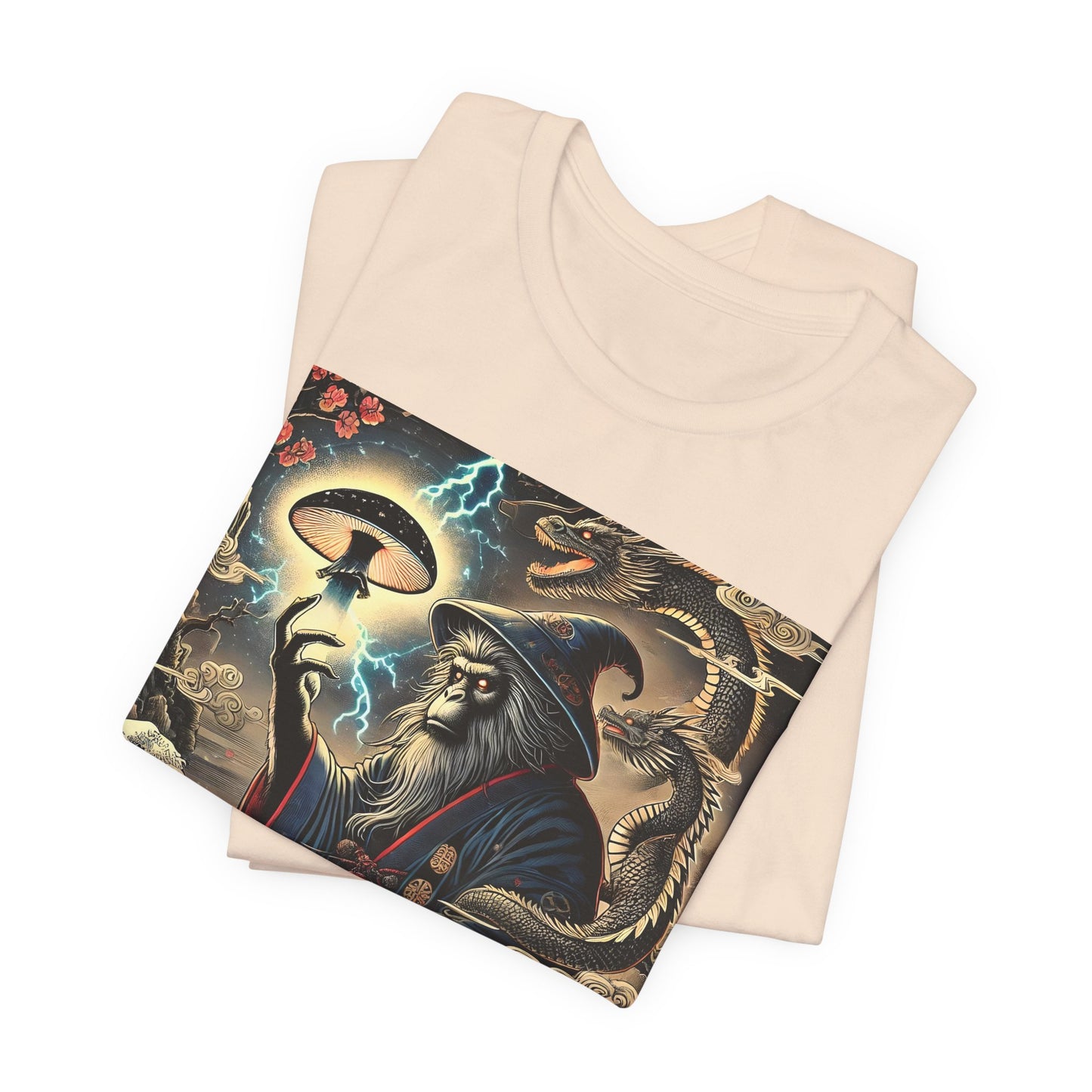 Saru Ape Holding Mushroom T-Shirt