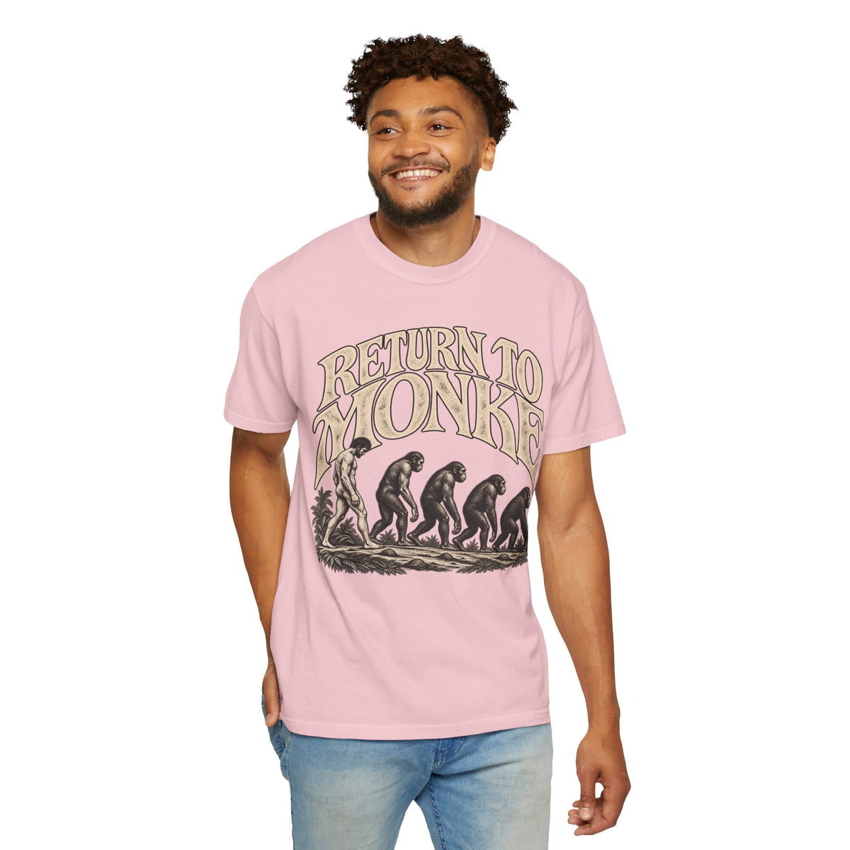 Return To Monke T-Shirt - De-Evolution March Of Progress