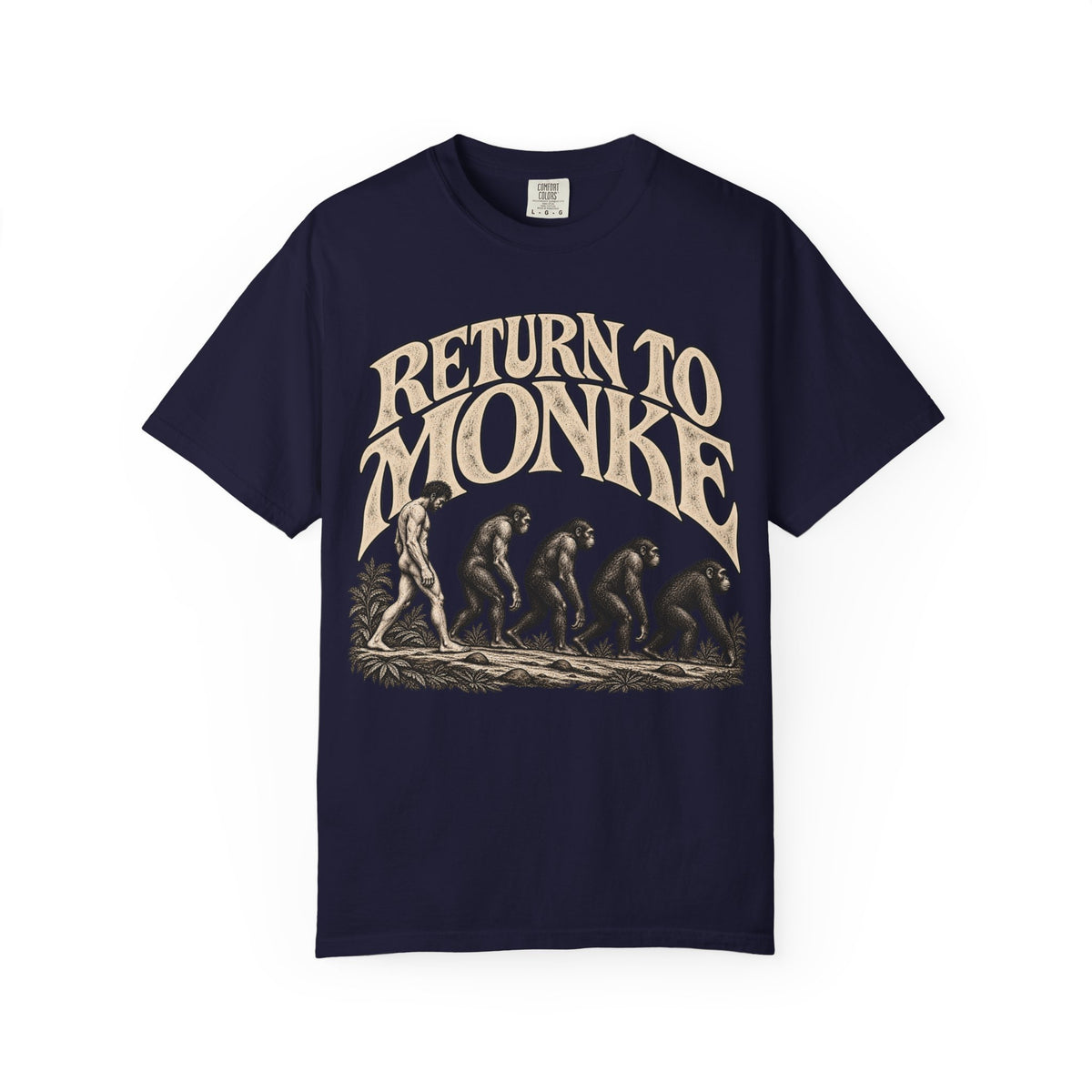 Return To Monke T-Shirt - De-Evolution March Of Progress