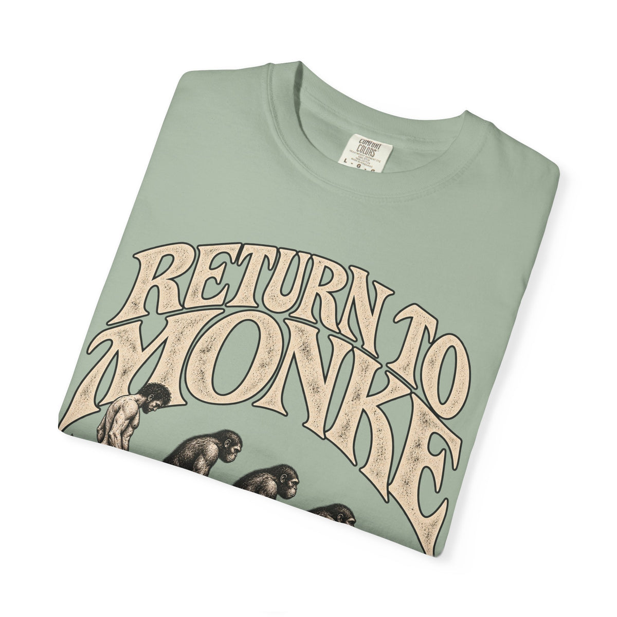 Return To Monke T-Shirt - De-Evolution March Of Progress