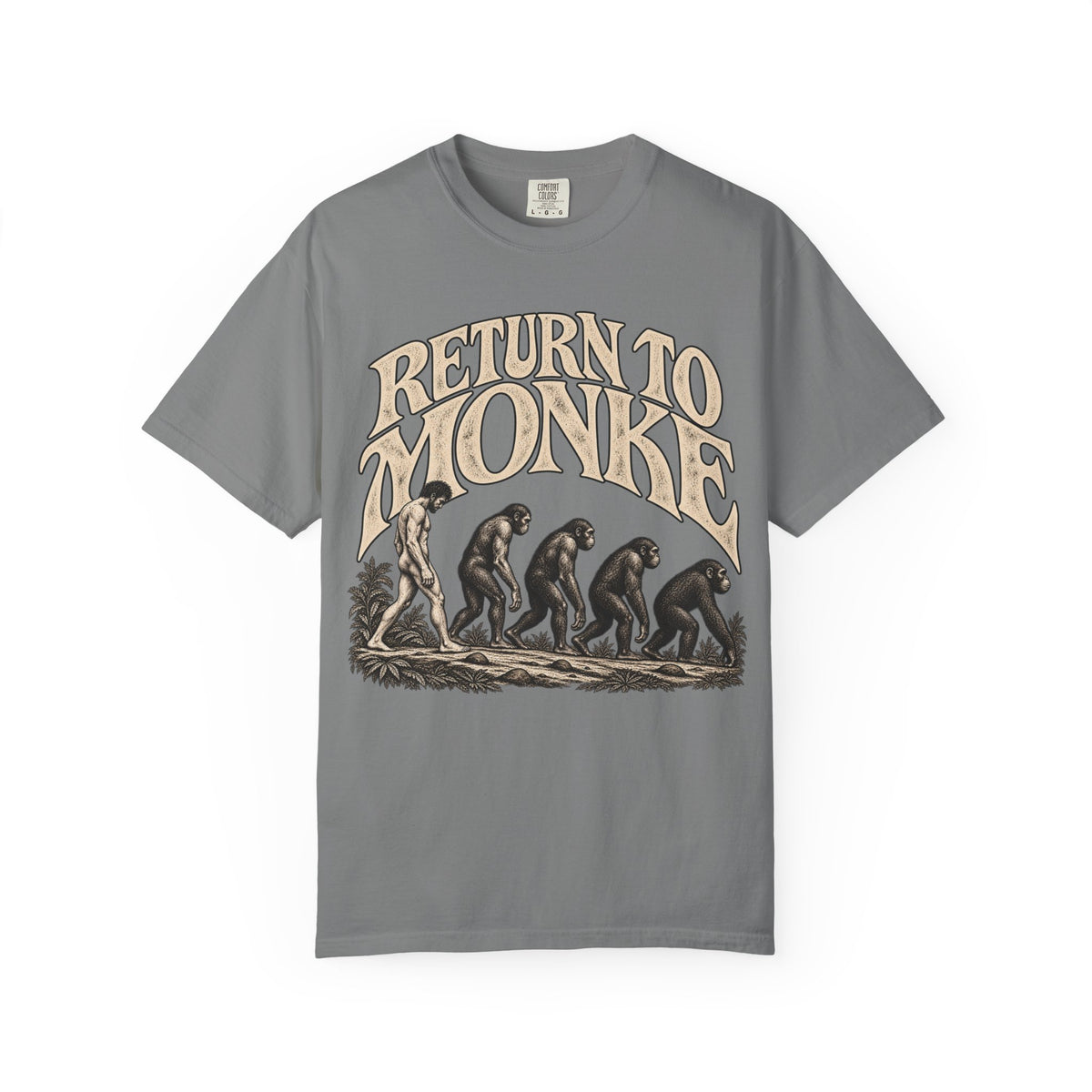 Return To Monke T-Shirt - De-Evolution March Of Progress