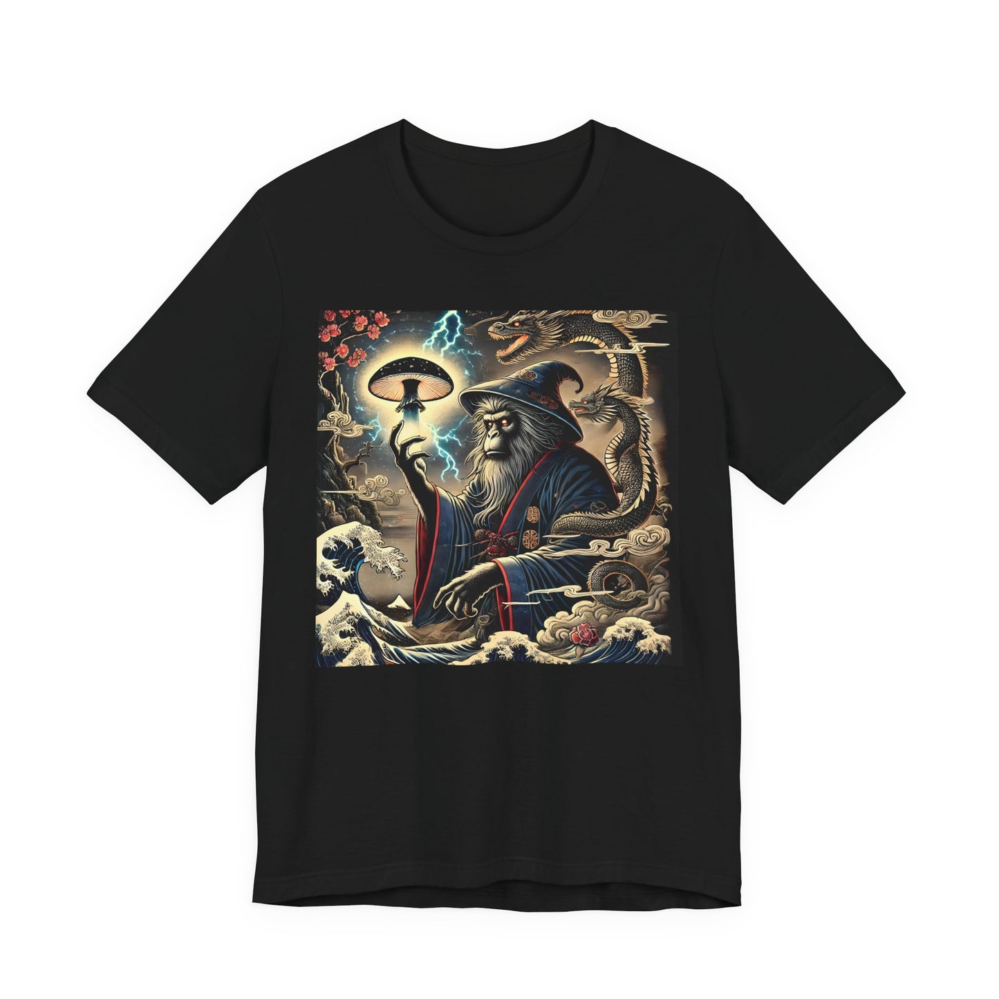 Saru Ape Holding Mushroom T-Shirt