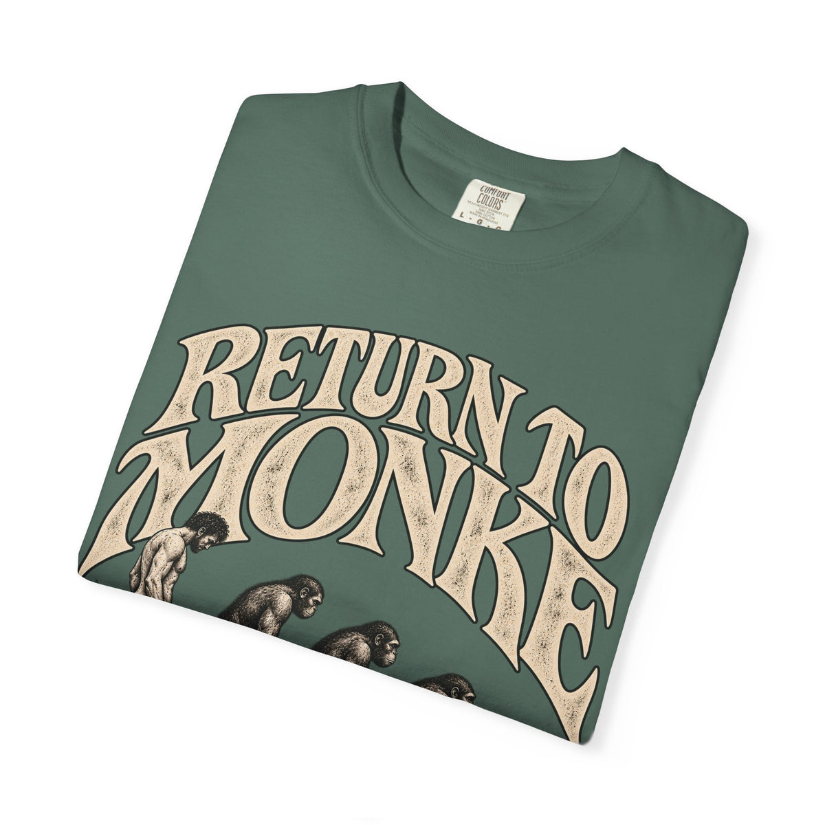 Return To Monke T-Shirt - De-Evolution March Of Progress