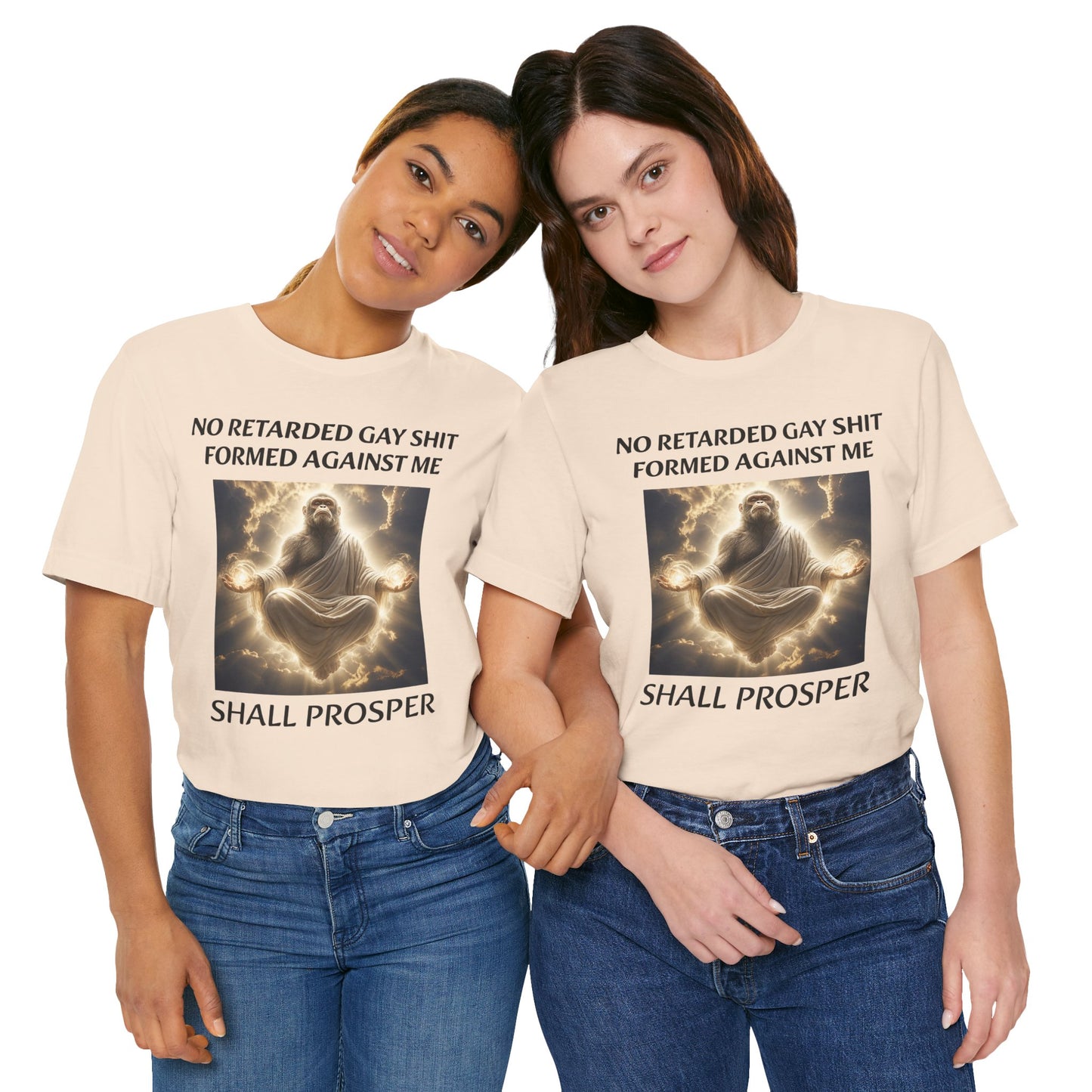 No Retarded Gay Shit Formed Against Me Shall Prosper T-Shirt