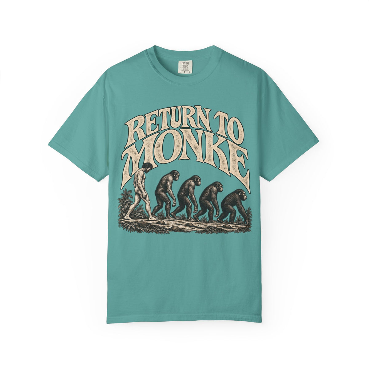 Return To Monke T-Shirt - De-Evolution March Of Progress