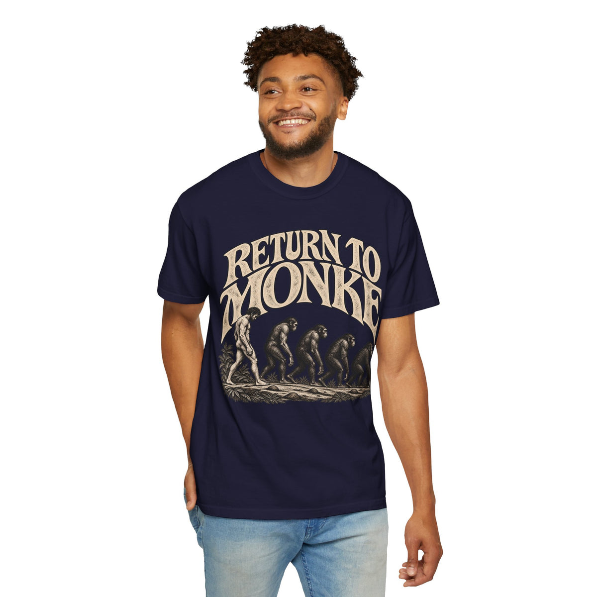 Return To Monke T-Shirt - De-Evolution March Of Progress