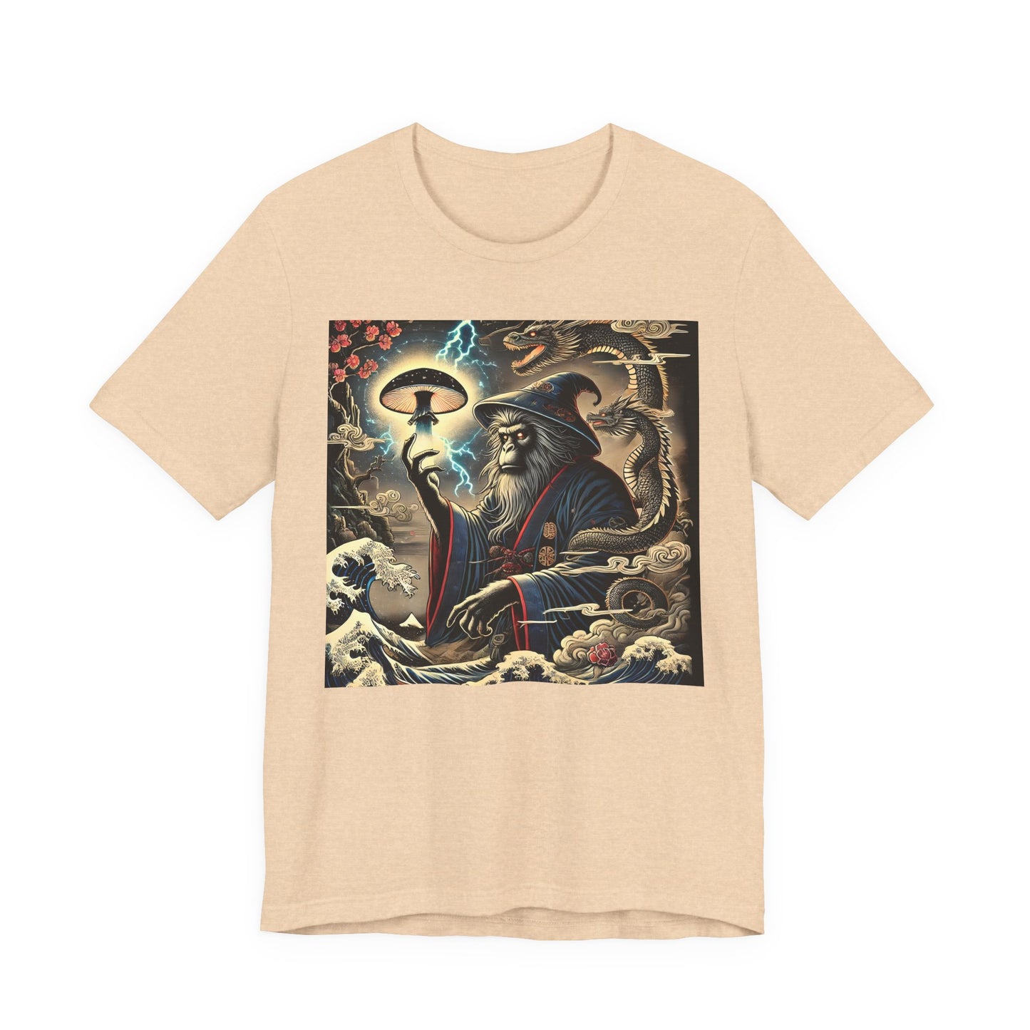 Saru Ape Holding Mushroom T-Shirt