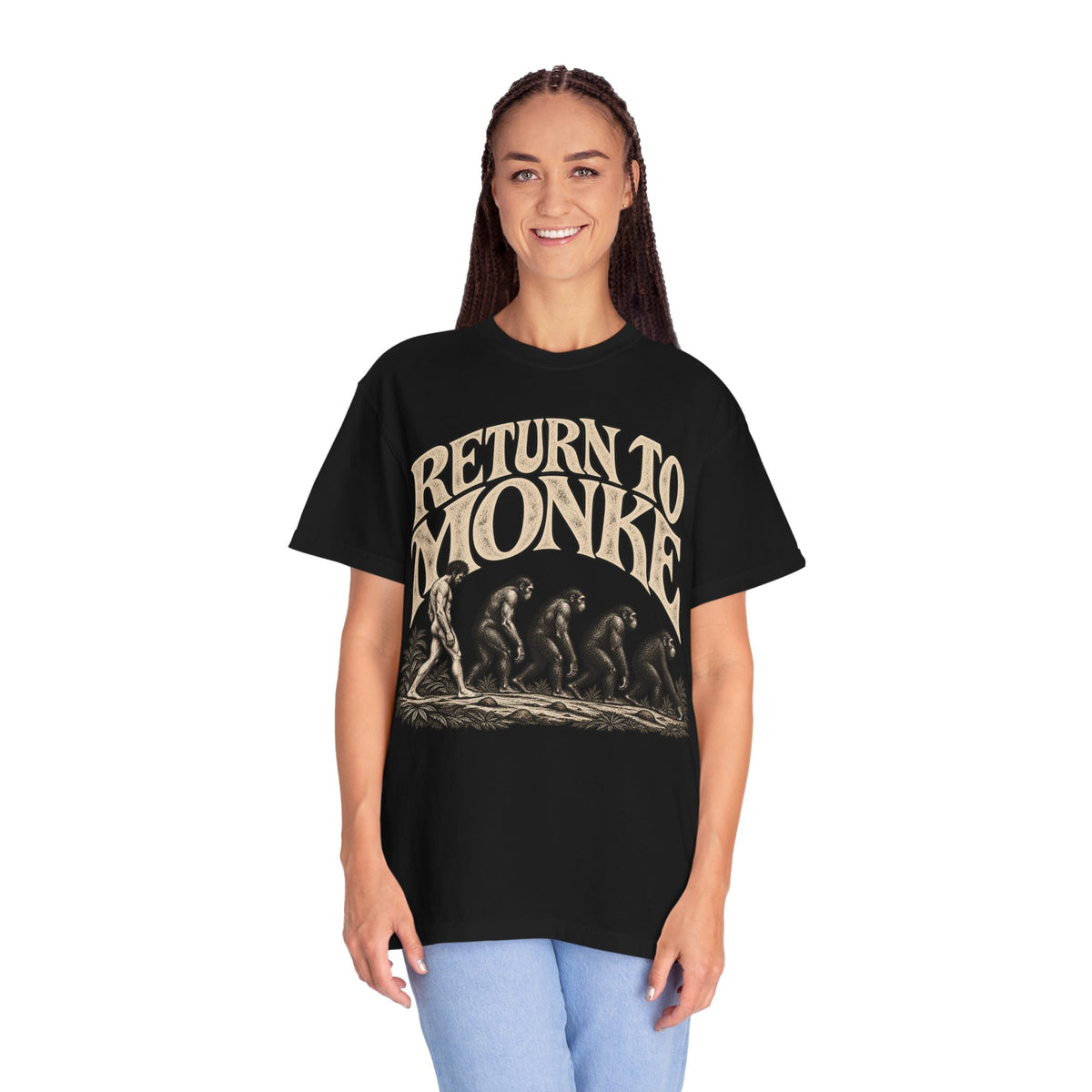 Return To Monke T-Shirt - De-Evolution March Of Progress