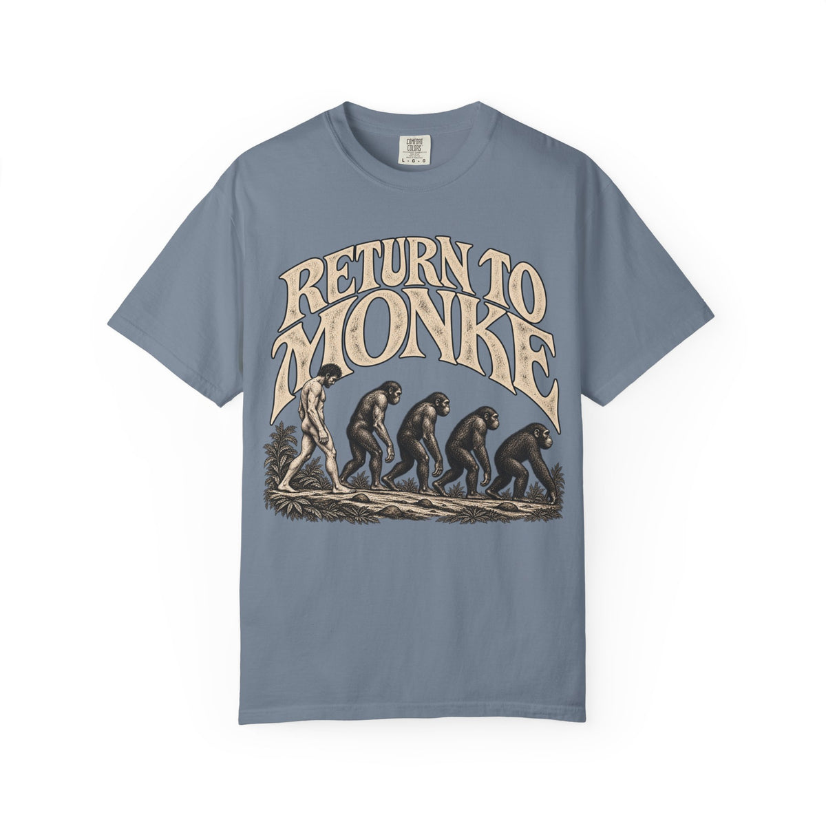 Return To Monke T-Shirt - De-Evolution March Of Progress