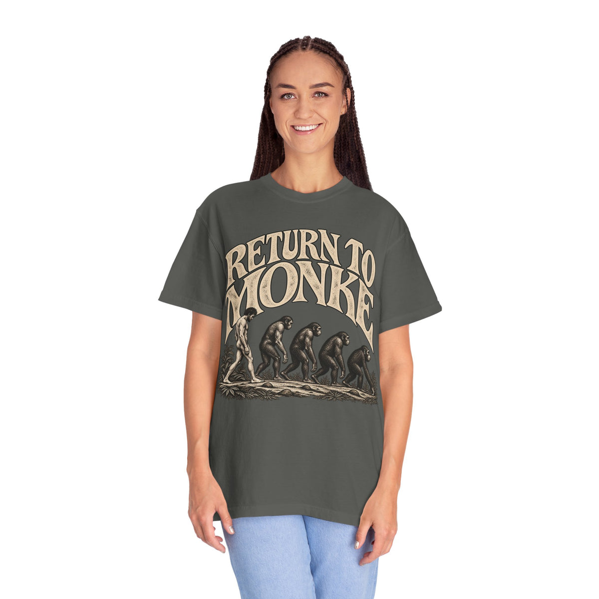 Return To Monke T-Shirt - De-Evolution March Of Progress