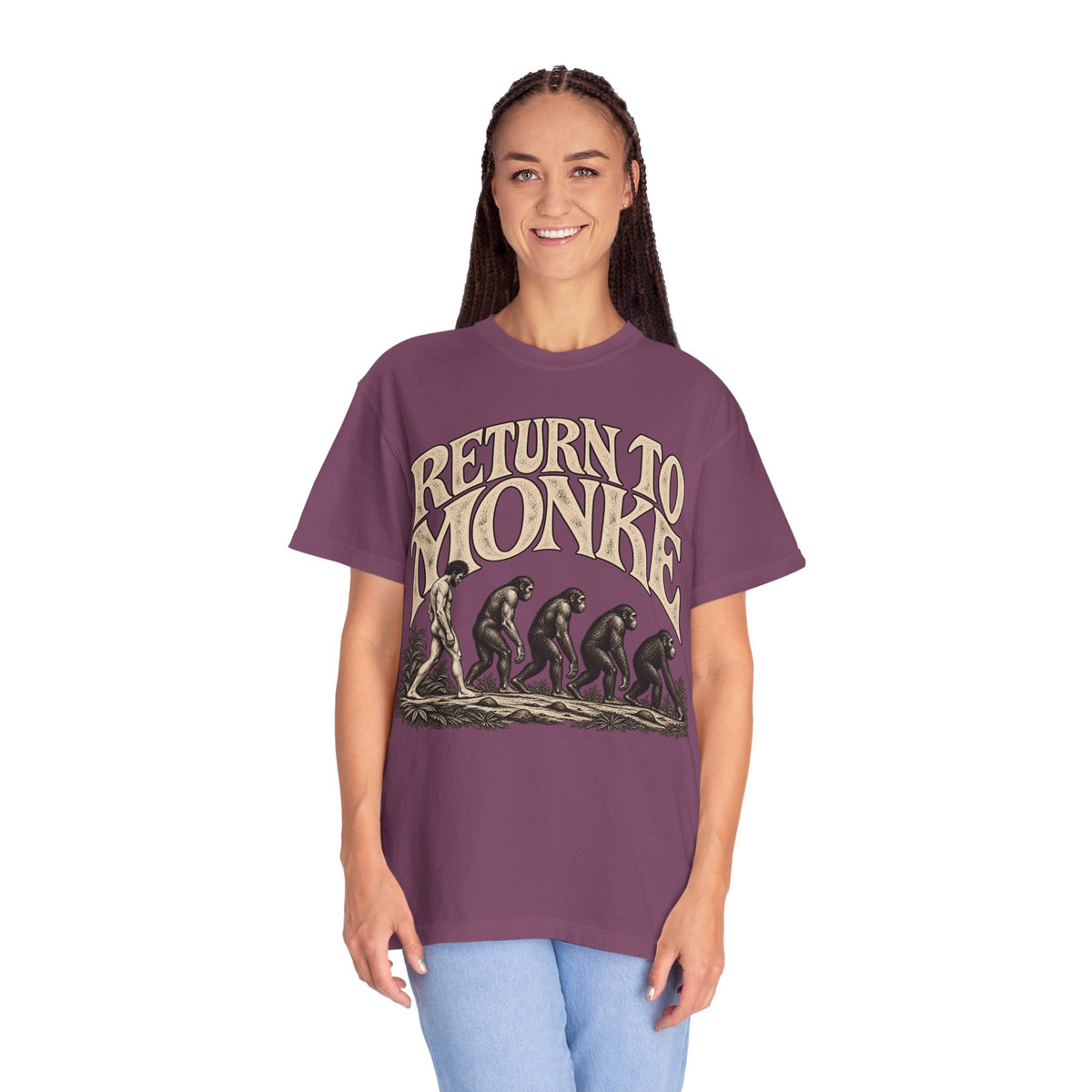 Return To Monke T-Shirt - De-Evolution March Of Progress