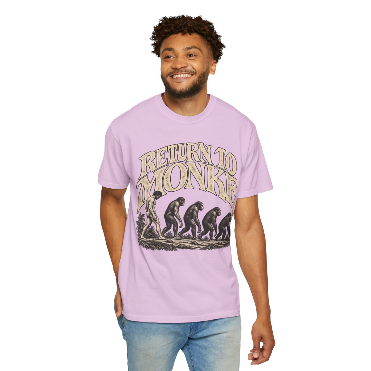 Return To Monke T-Shirt - De-Evolution March Of Progress