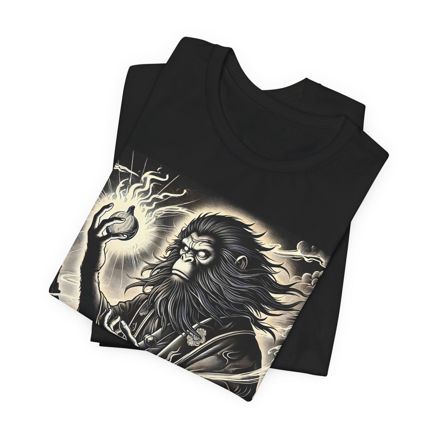 Saru Ape Holding Apple T-Shirt