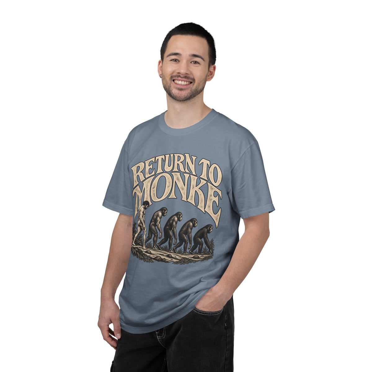 Return To Monke T-Shirt - De-Evolution March Of Progress