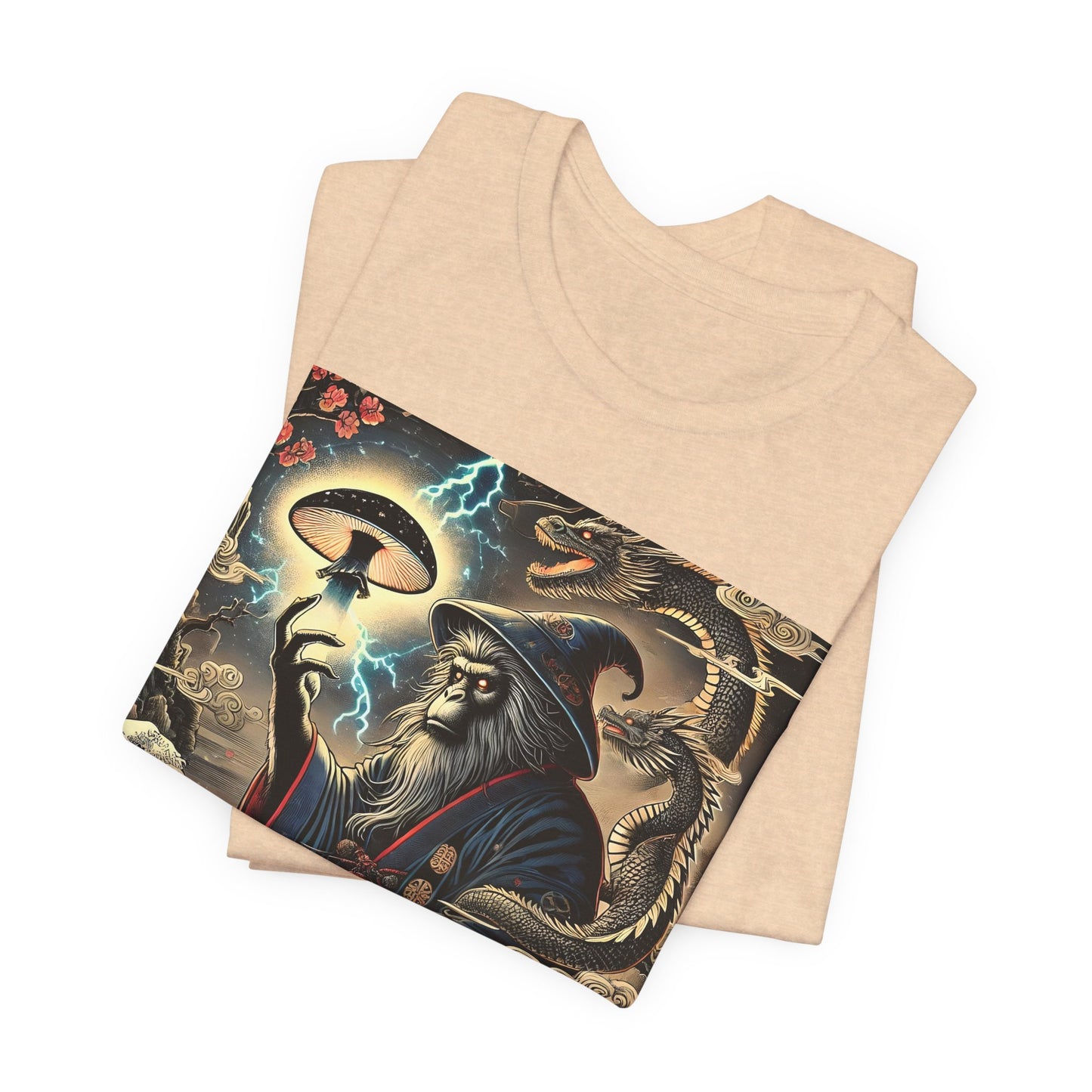 Saru Ape Holding Mushroom T-Shirt
