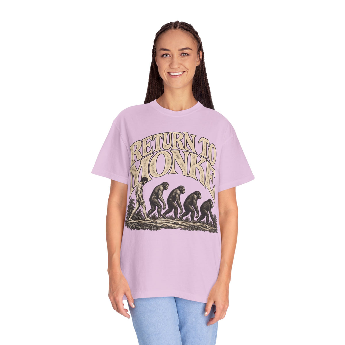 Return To Monke T-Shirt - De-Evolution March Of Progress