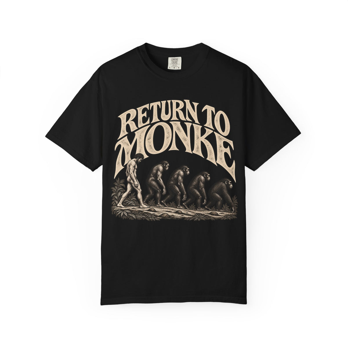 Return To Monke T-Shirt - De-Evolution March Of Progress