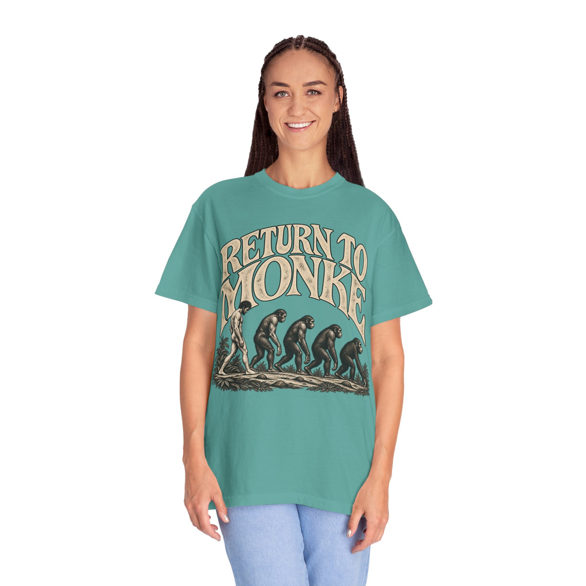 Return To Monke T-Shirt - De-Evolution March Of Progress