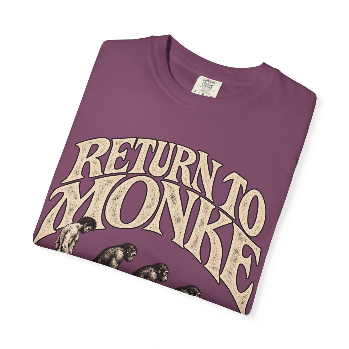 Return To Monke T-Shirt - De-Evolution March Of Progress