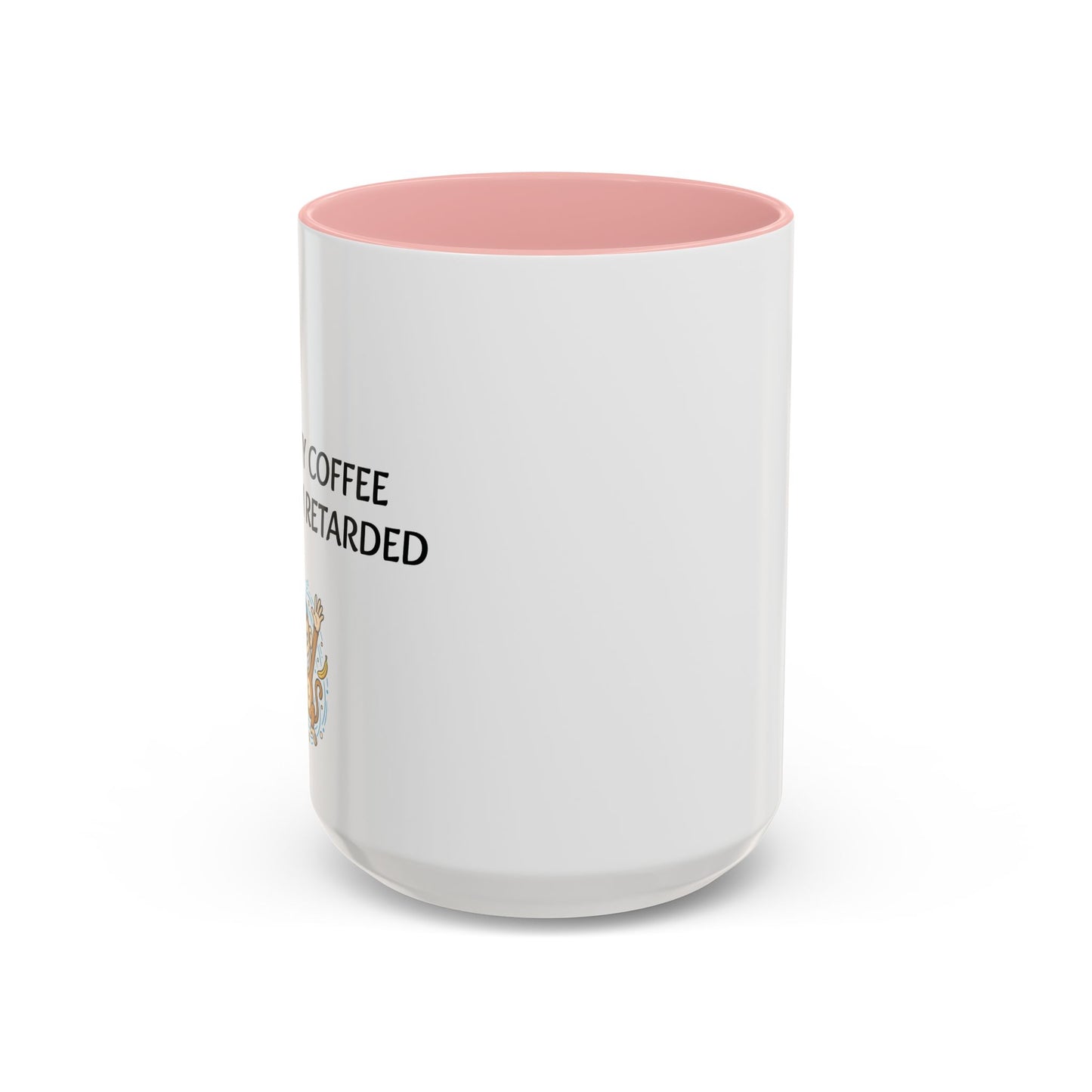 Accent Coffee Monkey Mug — Funny "Coffee First" With Monkey Morning Humor Ceramic Mug