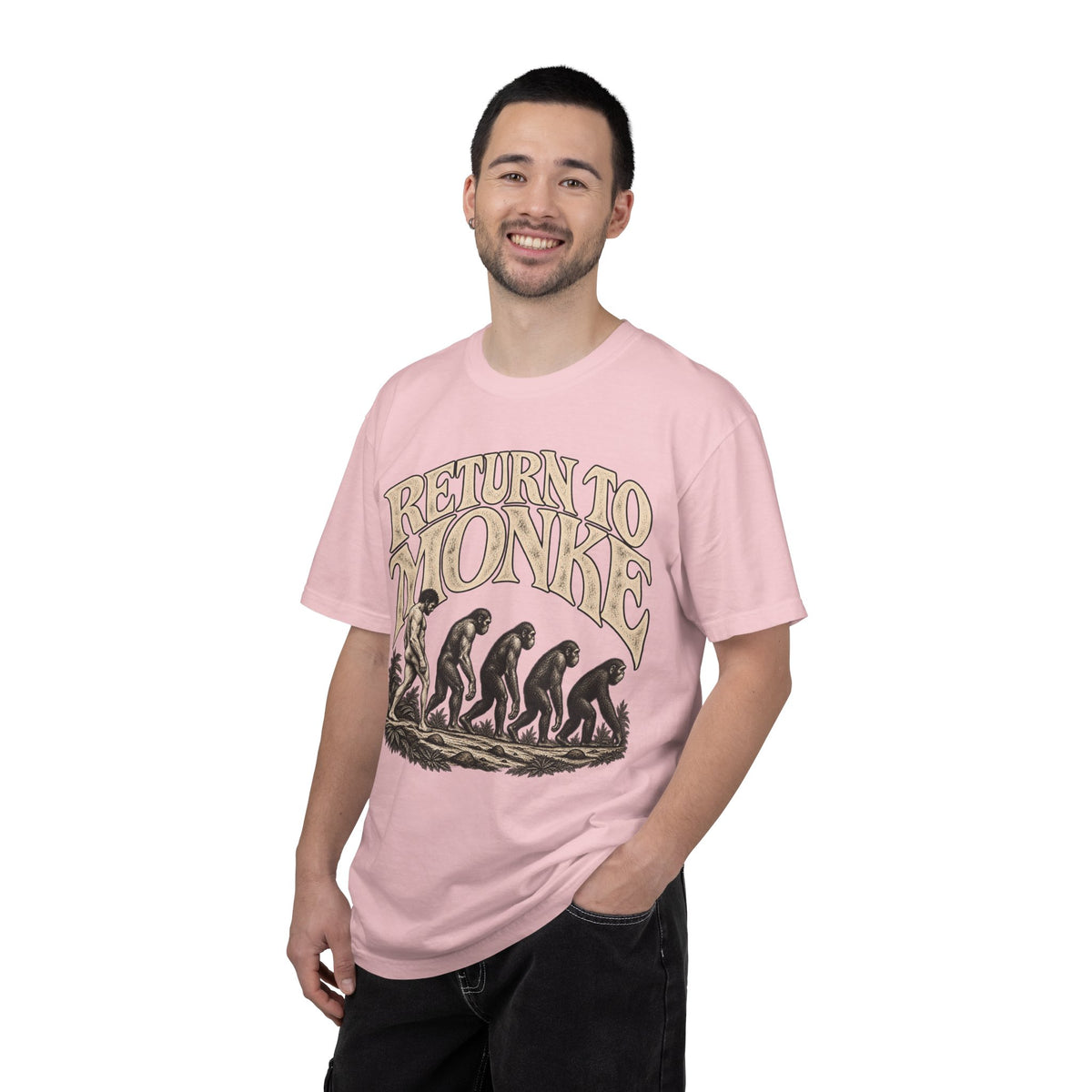 Return To Monke T-Shirt - De-Evolution March Of Progress