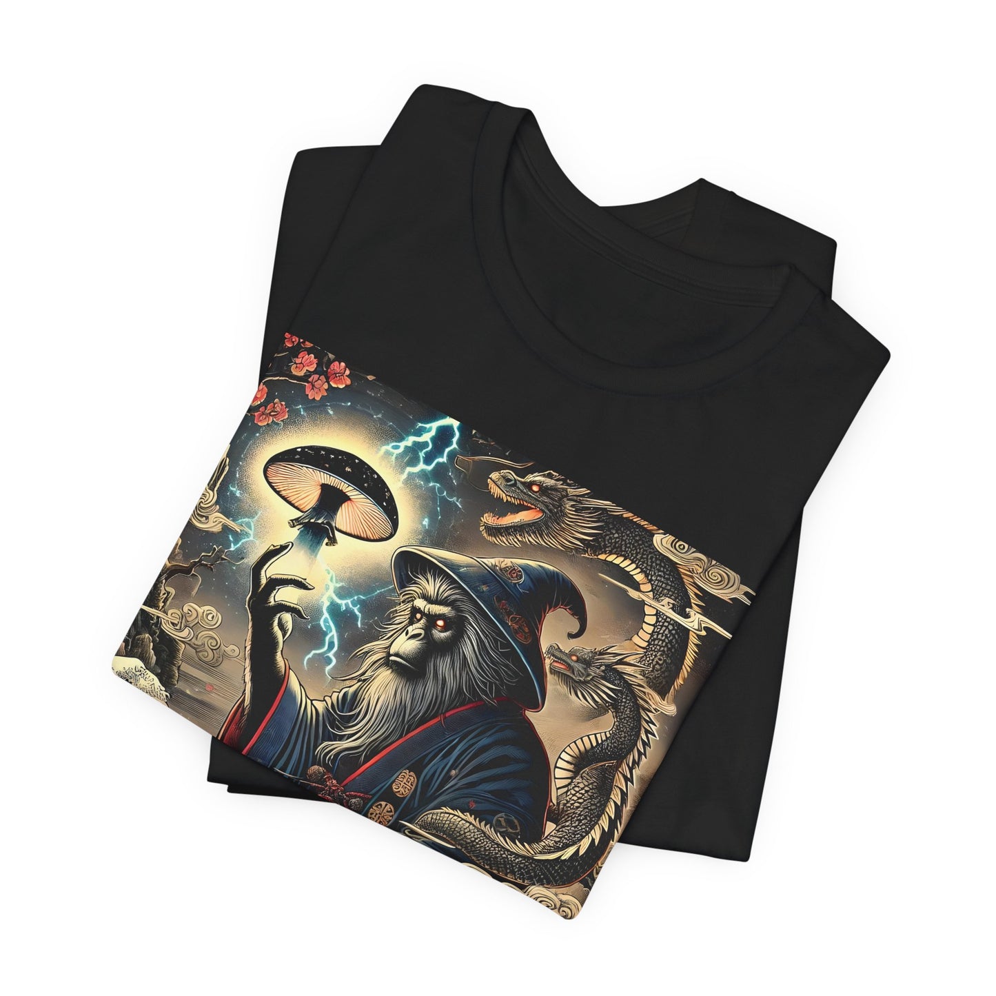 Saru Ape Holding Mushroom T-Shirt