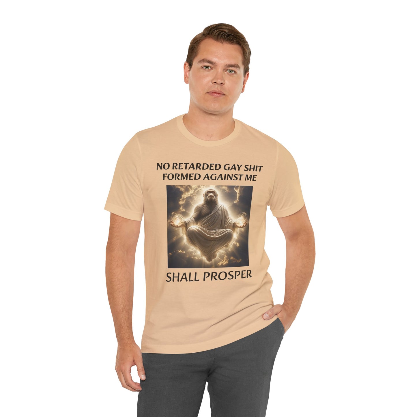 No Retarded Gay Shit Formed Against Me Shall Prosper T-Shirt
