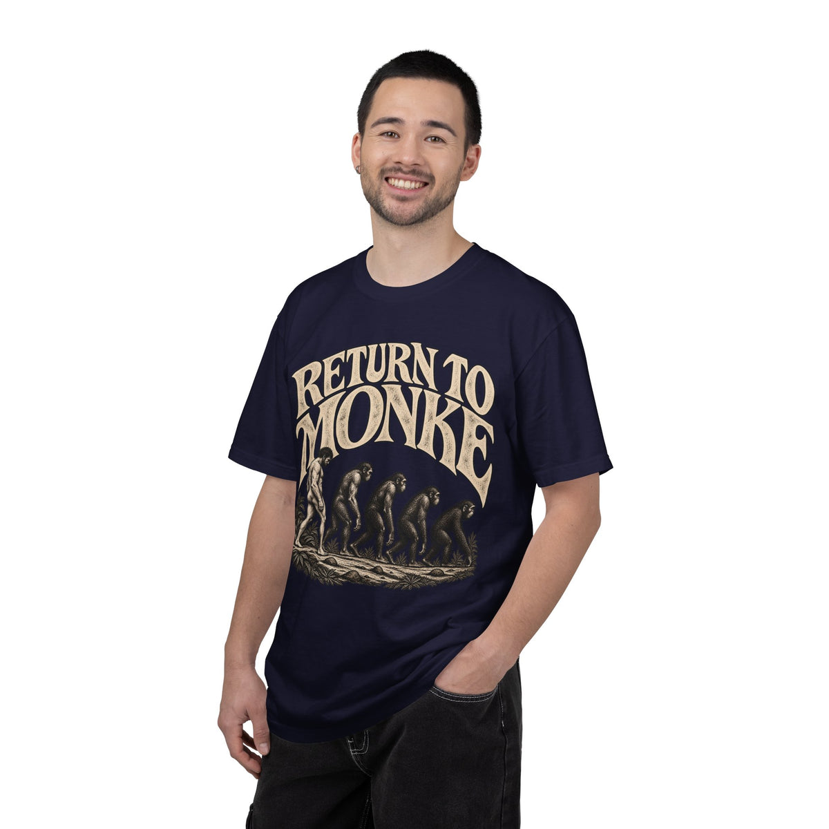 Return To Monke T-Shirt - De-Evolution March Of Progress