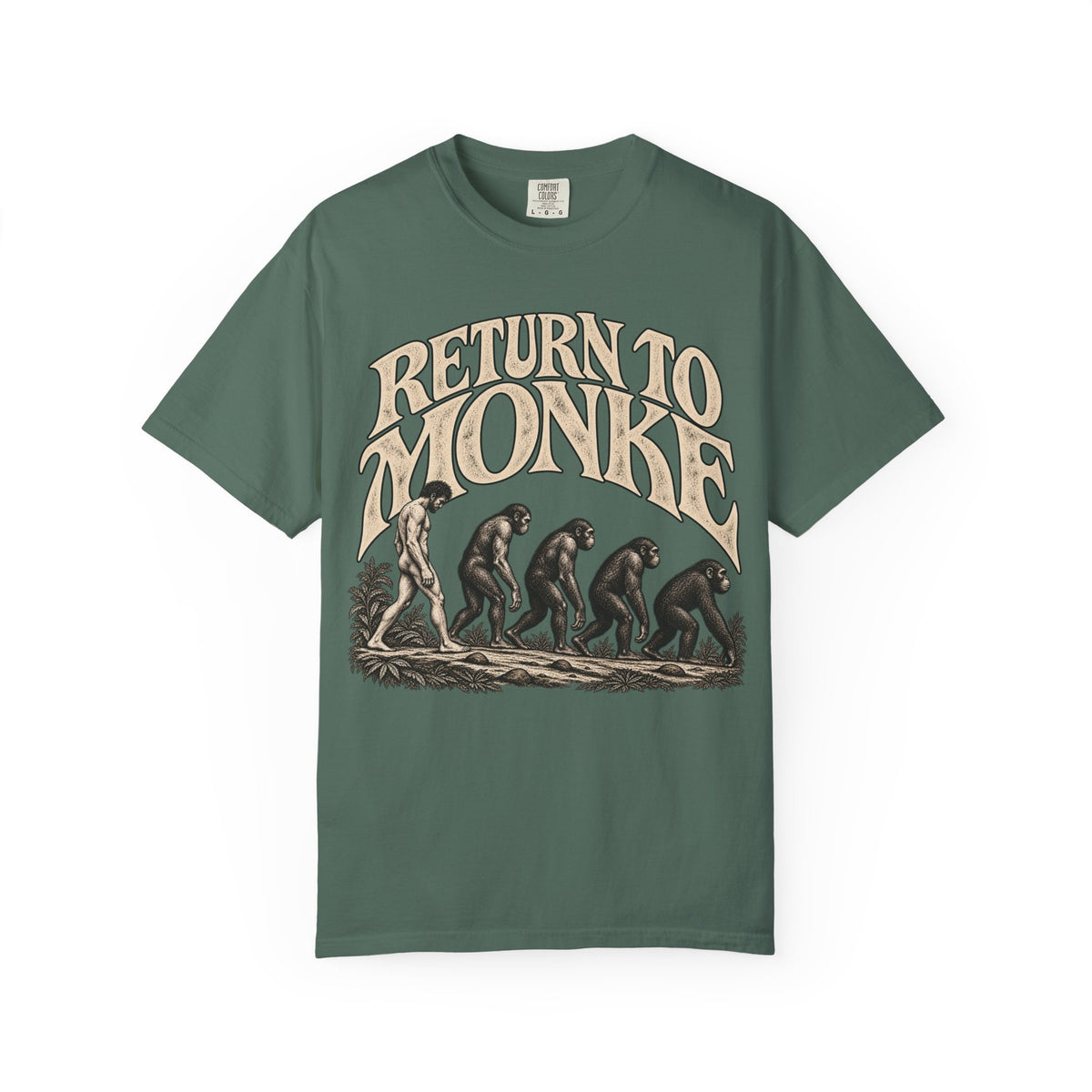 Return To Monke T-Shirt - De-Evolution March Of Progress
