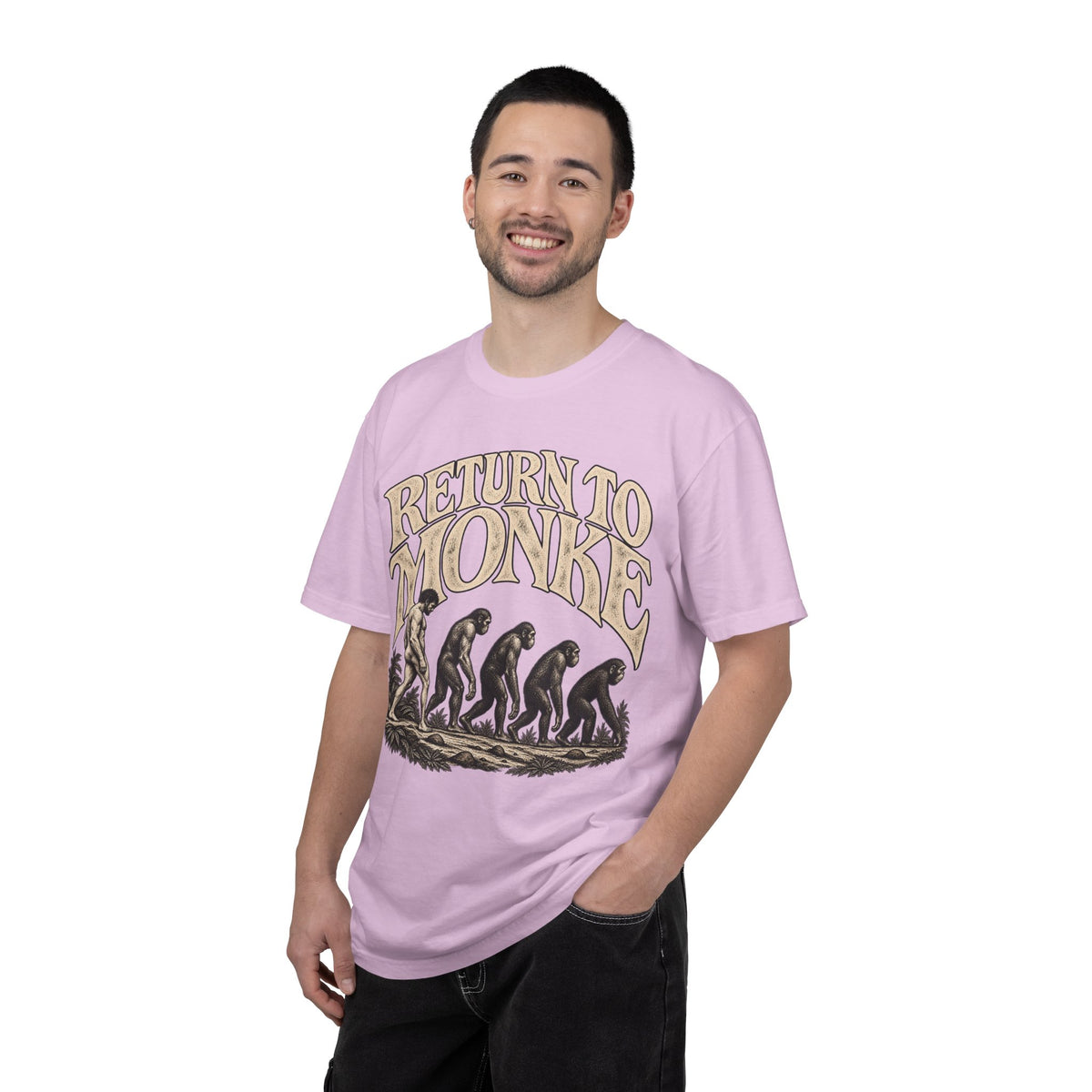 Return To Monke T-Shirt - De-Evolution March Of Progress