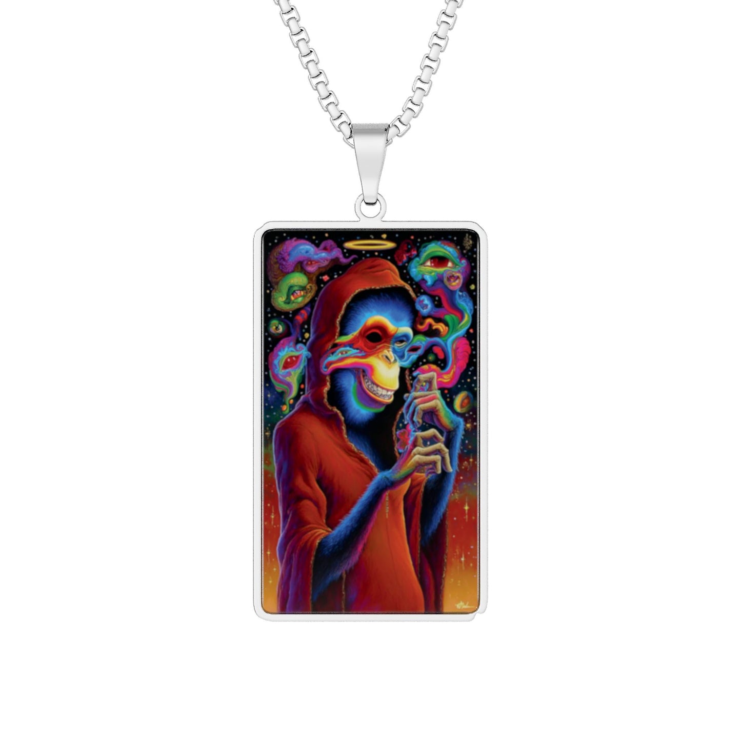 Monkosity Photo Pendant Necklace — Personalized Photo Silhouette Jewelry