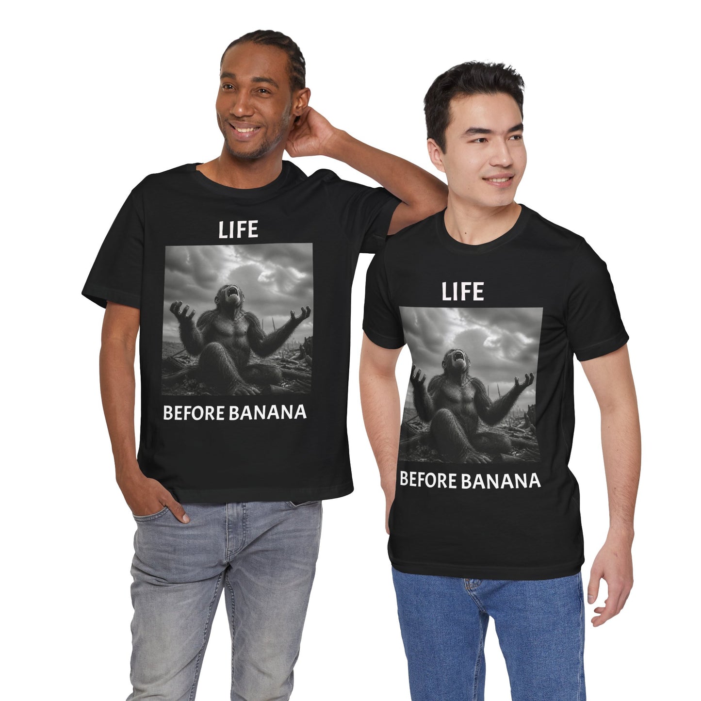 LIFE BEFORE AND AFTER BANANA APE T-Shirt